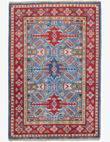 2' 8 x 4' Hand Knotted Kazak Rug