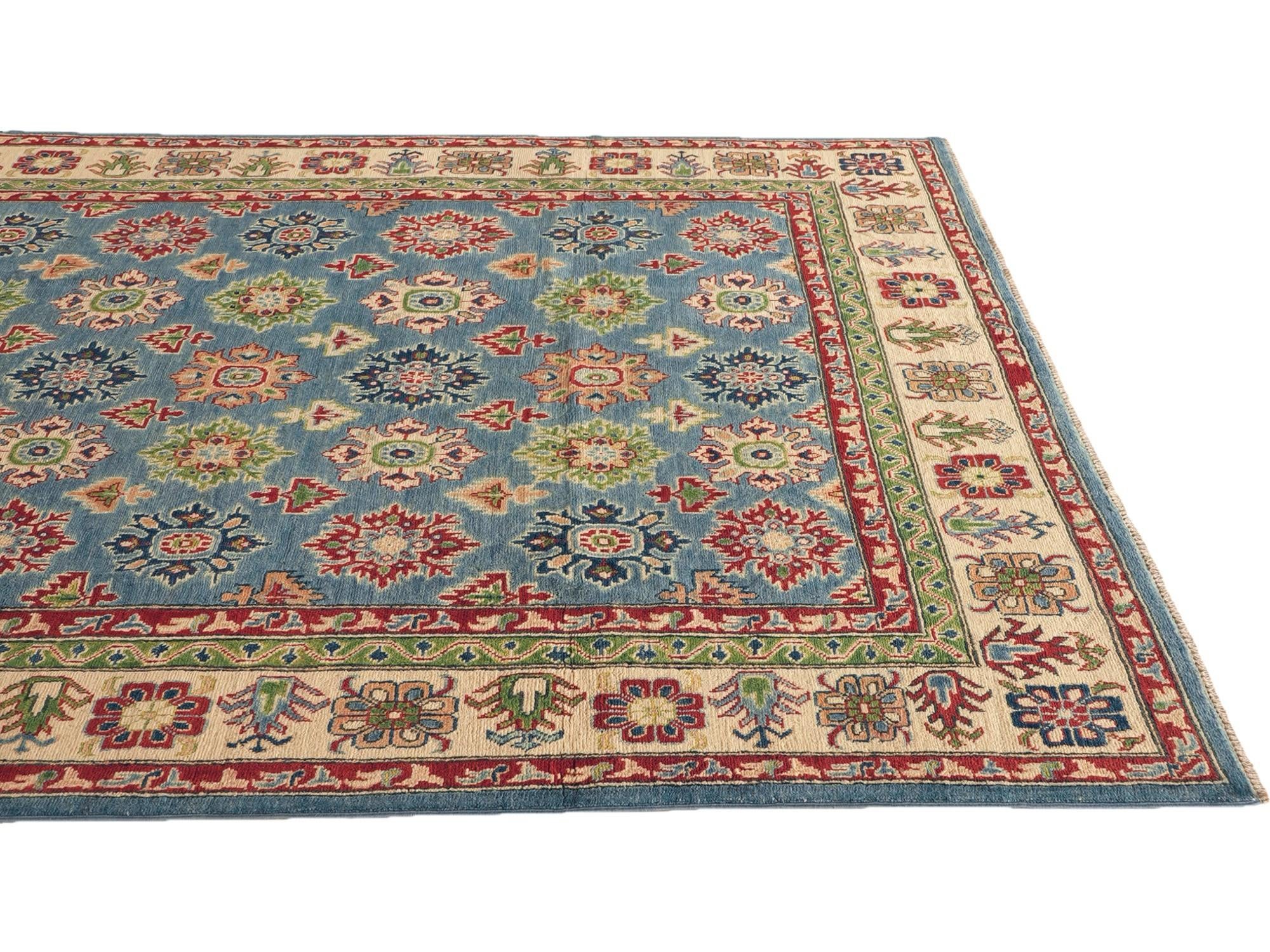 Detail image 6 of 10: 6' 10 x 9' 6 Hand Knotted Kazak Rug