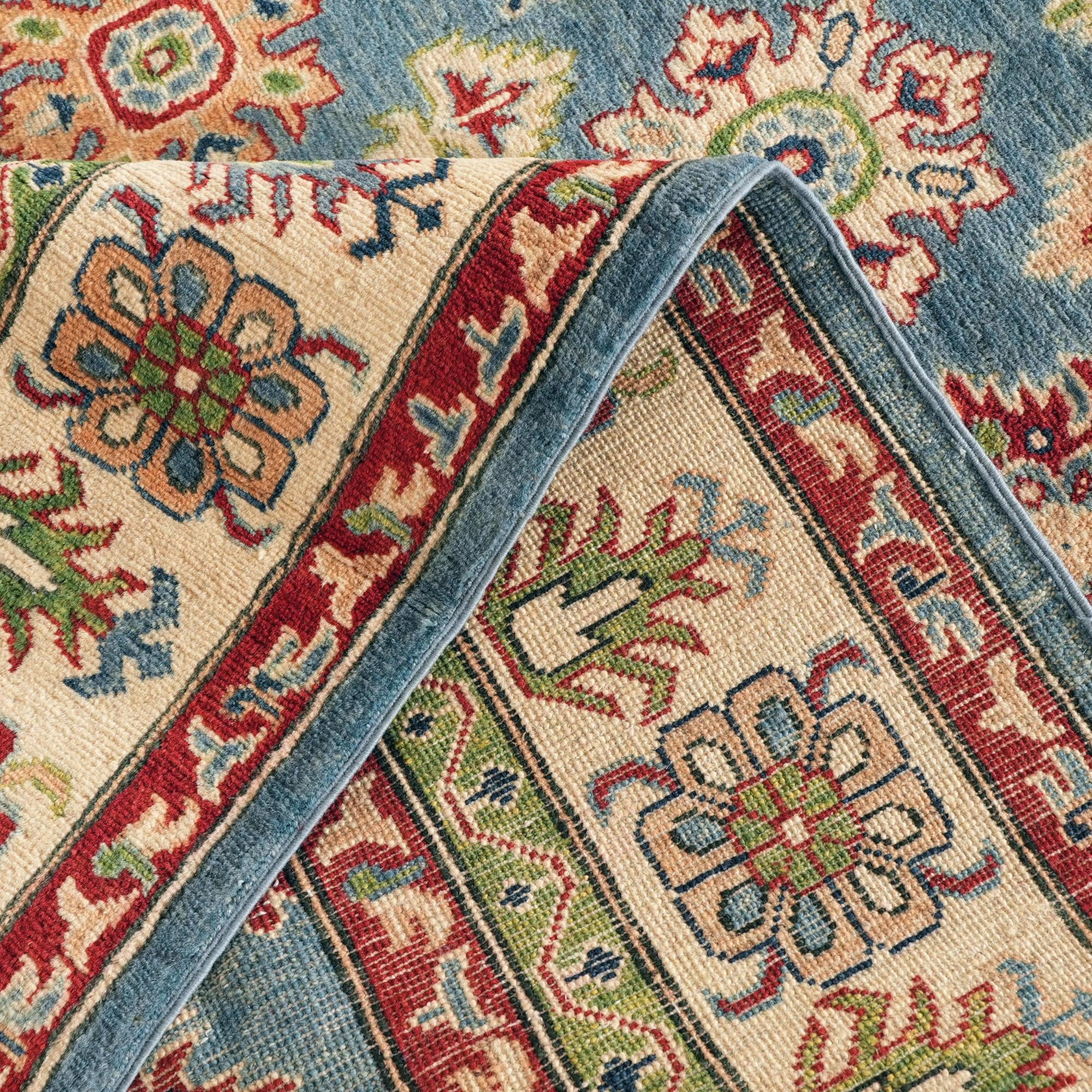 Detail image 8 of 10: 6' 10 x 9' 6 Hand Knotted Kazak Rug
