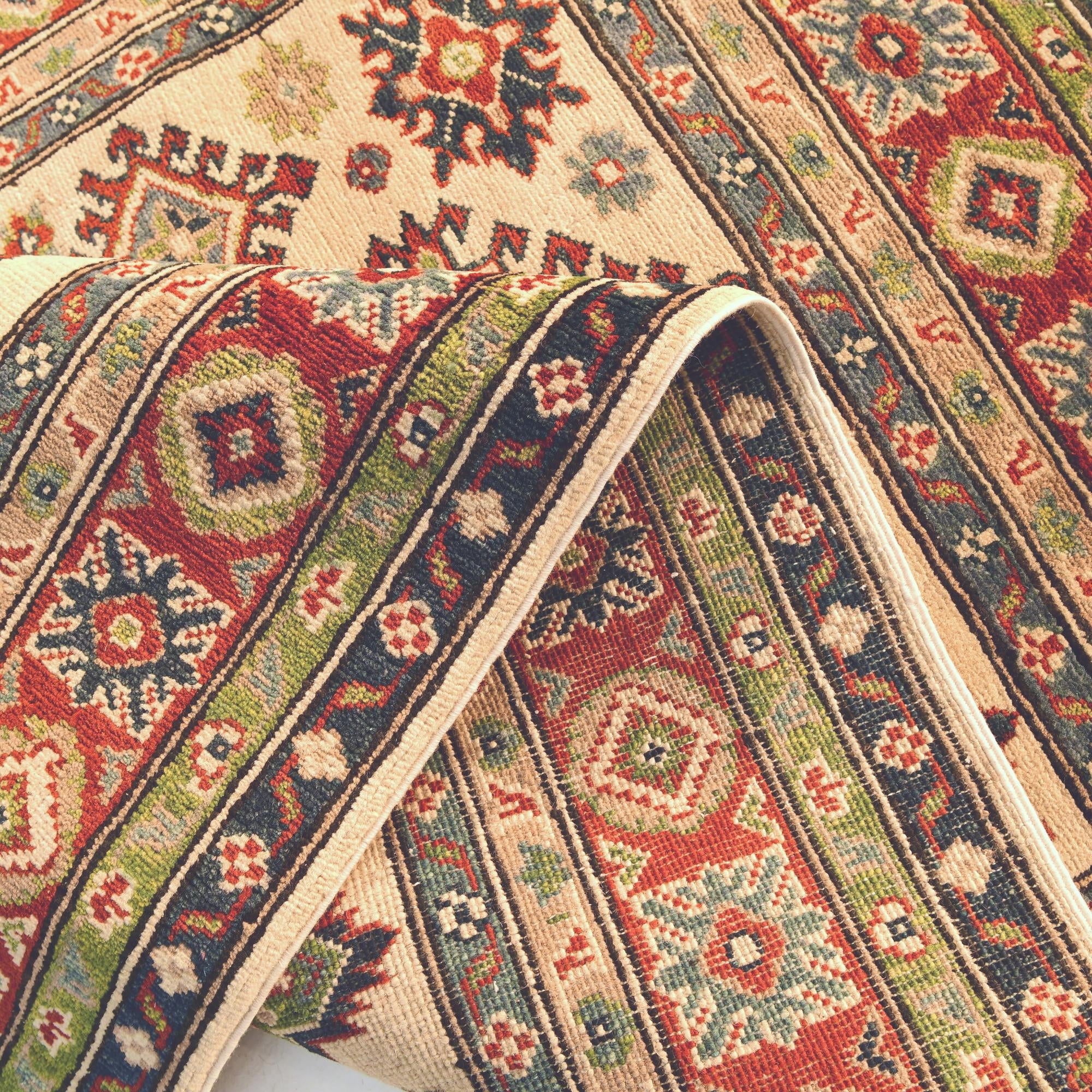 3' 11 x 5' 10 Hand Knotted Kazak Rug