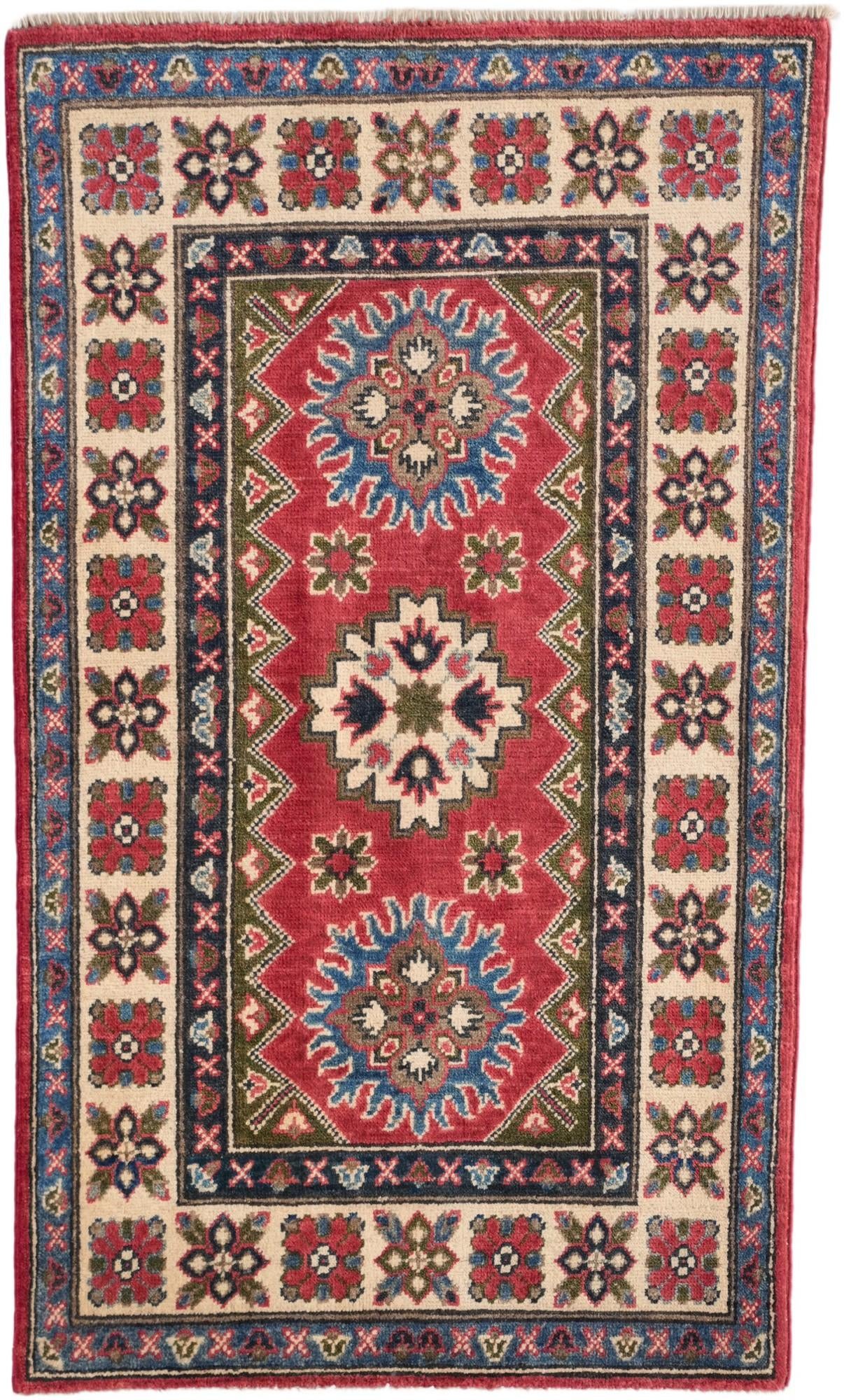 2' 6 x 4' 2 Hand Knotted Kazak Rug