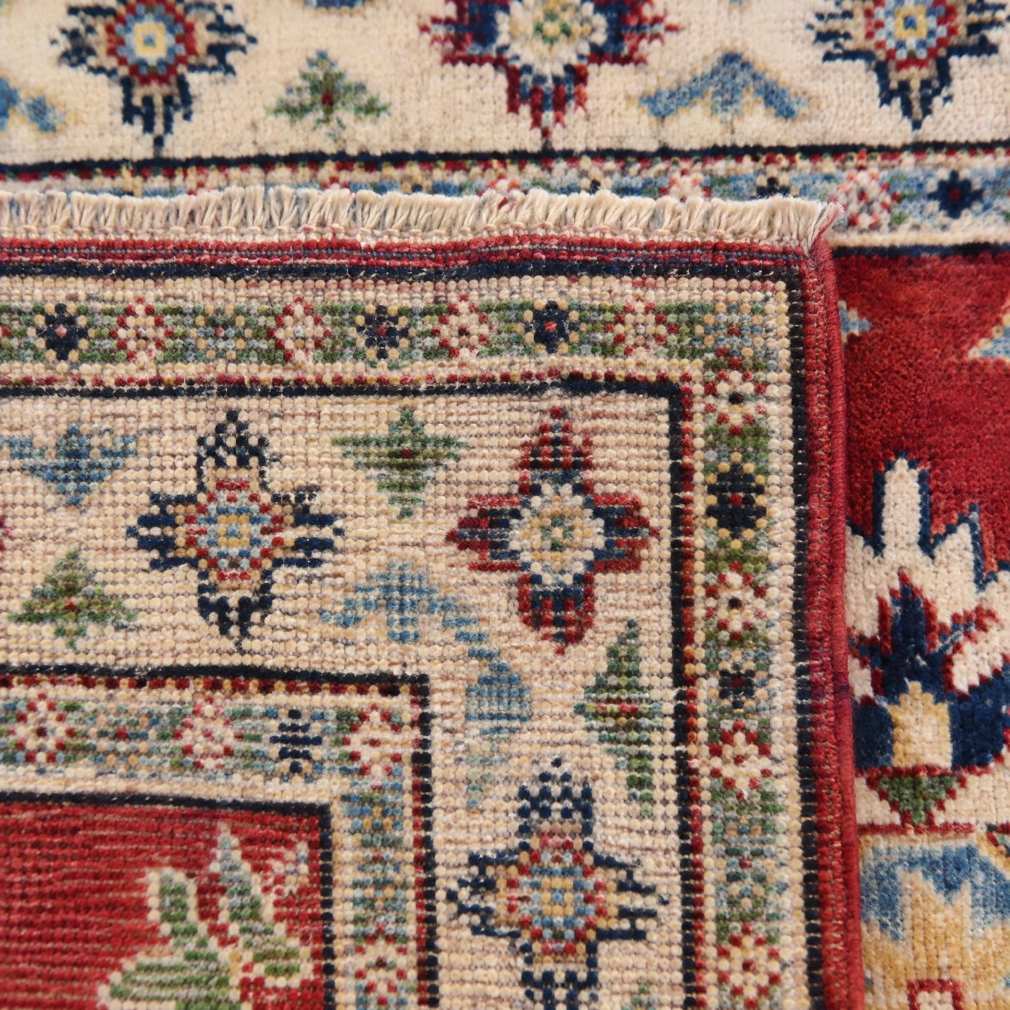 80cm x 130cm Handgeknüpft Kazak Teppich