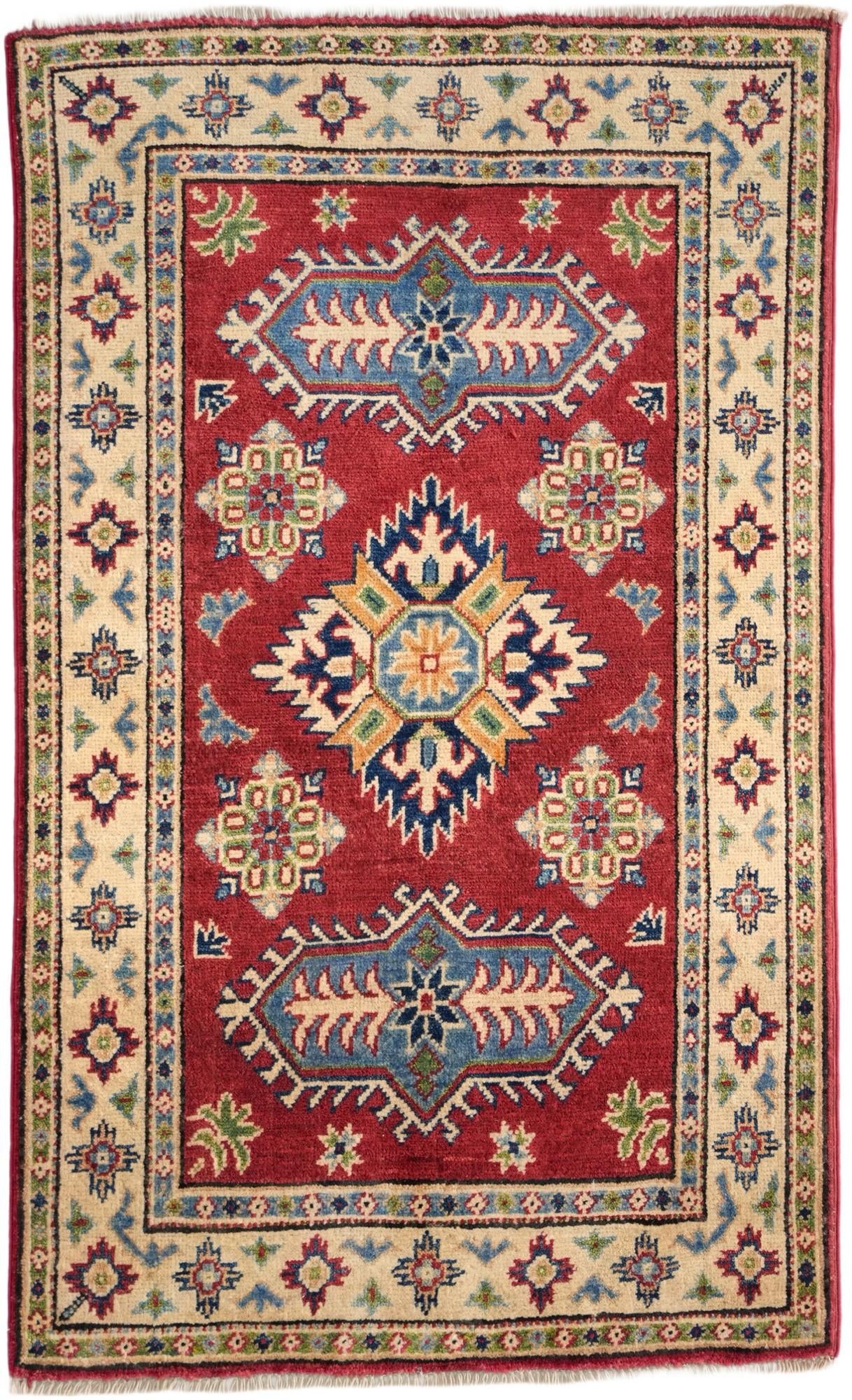 2' 7 x 4' 3 Hand Knotted Kazak Rug