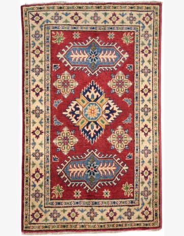 2' 7 x 4' 3 Hand Knotted Kazak Rug