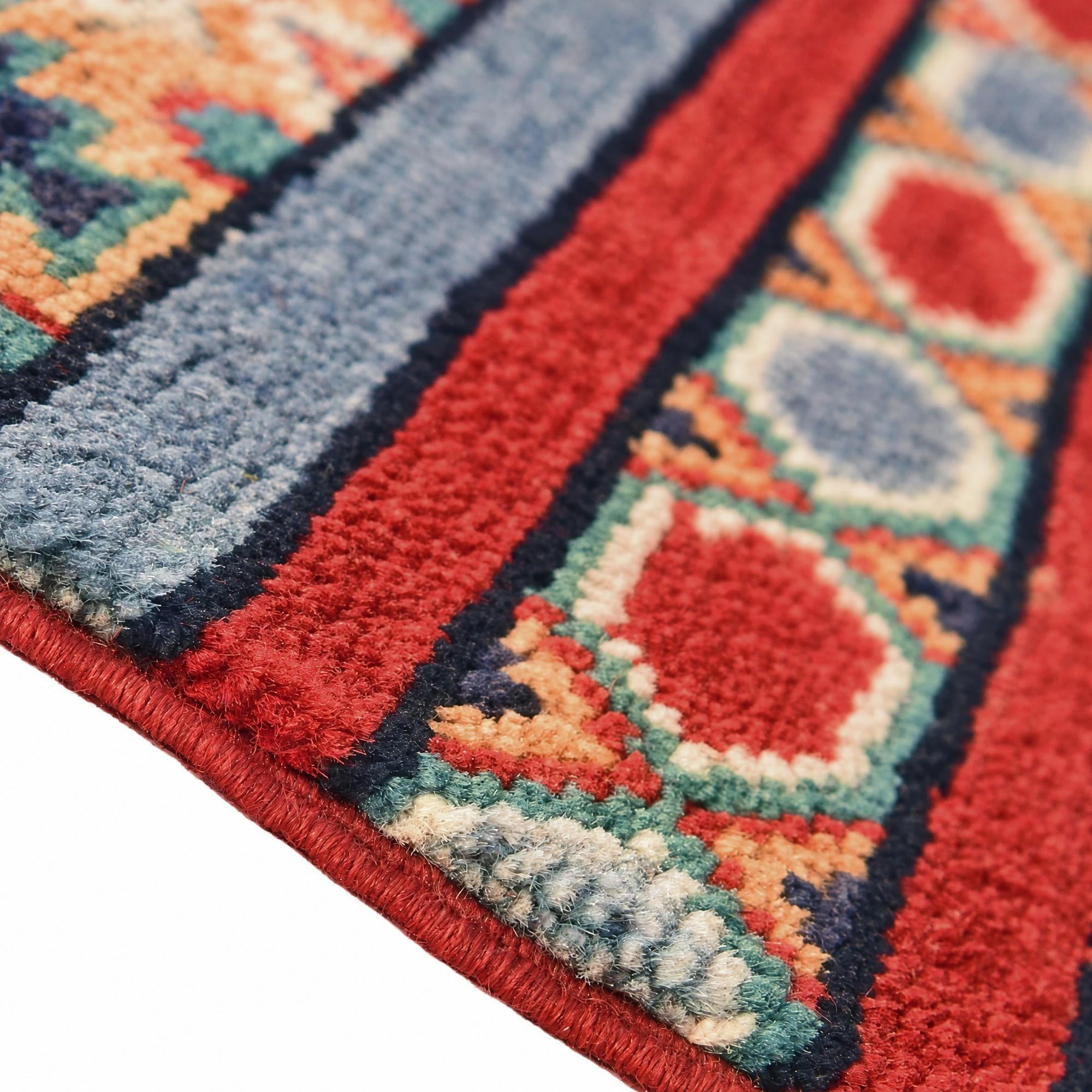 105cm x 150cm anudado a mano Kazak Alfombra