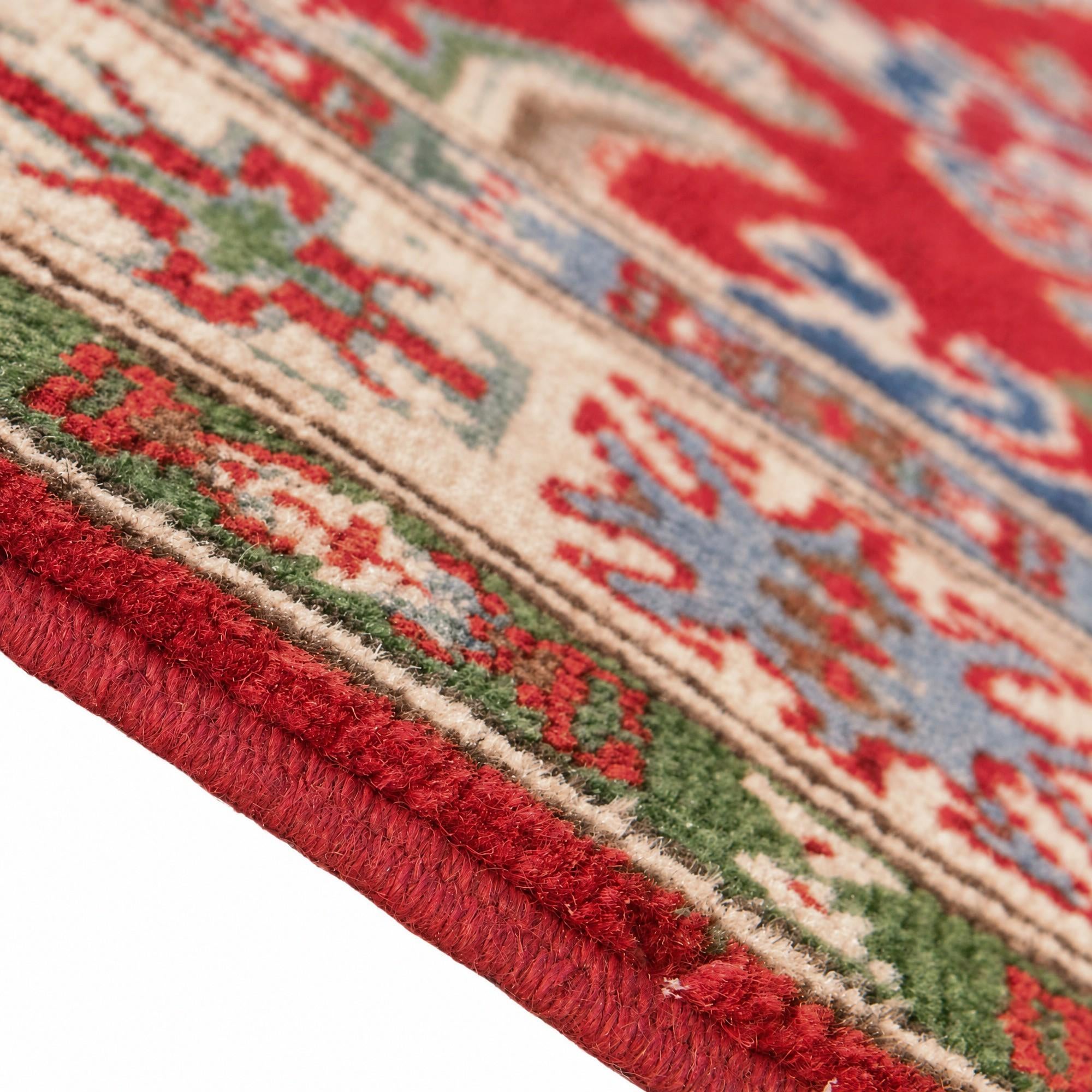 80cm x 115cm Hand Knotted Kazak Rug