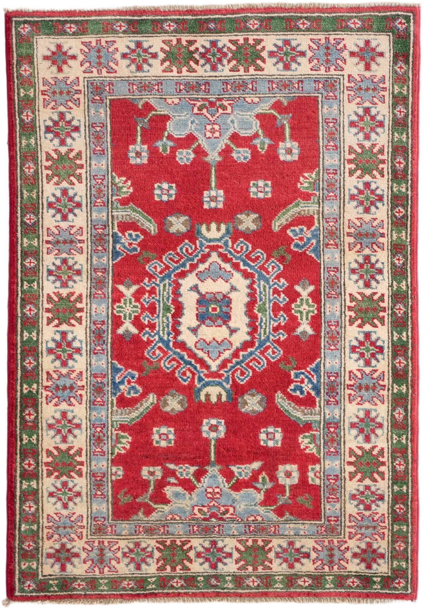 2' 8 x 3' 10 Hand Knotted Kazak Rug