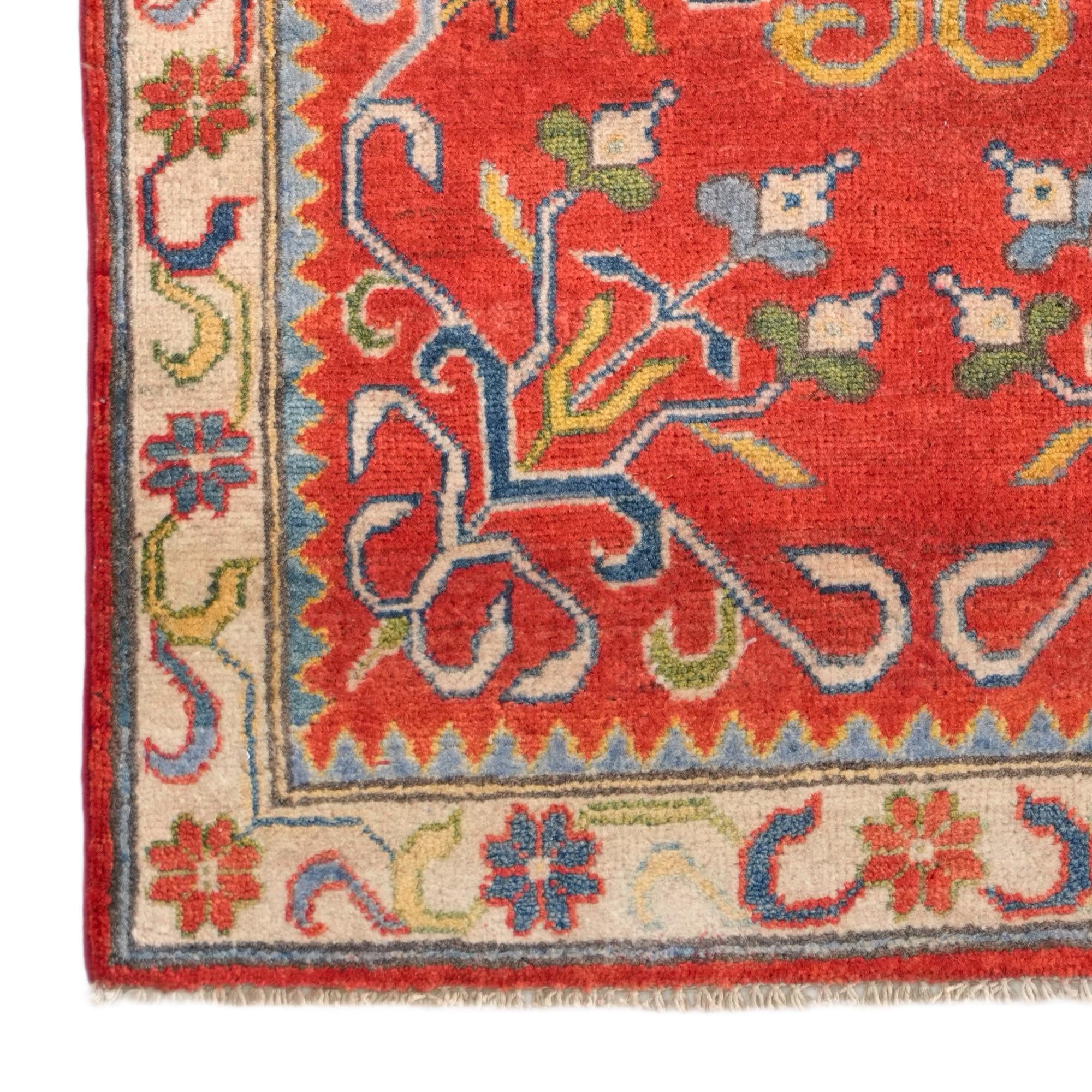2' 9 x 4' Hand Knotted Kazak Rug