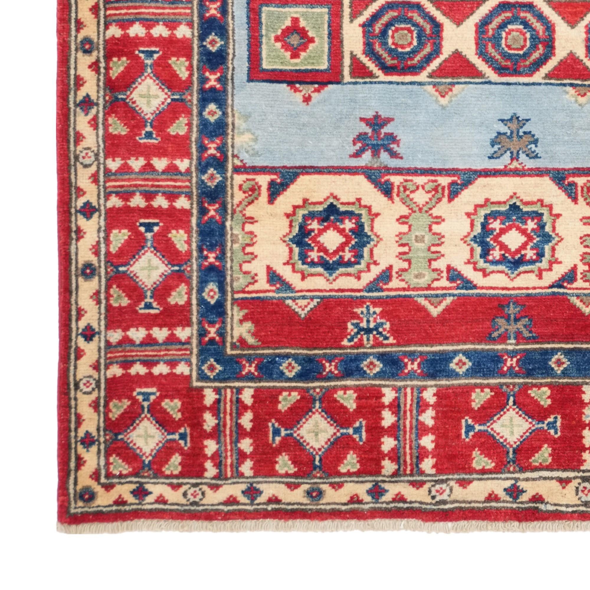 110cm x 150cm Handgeknüpft Kazak Teppich