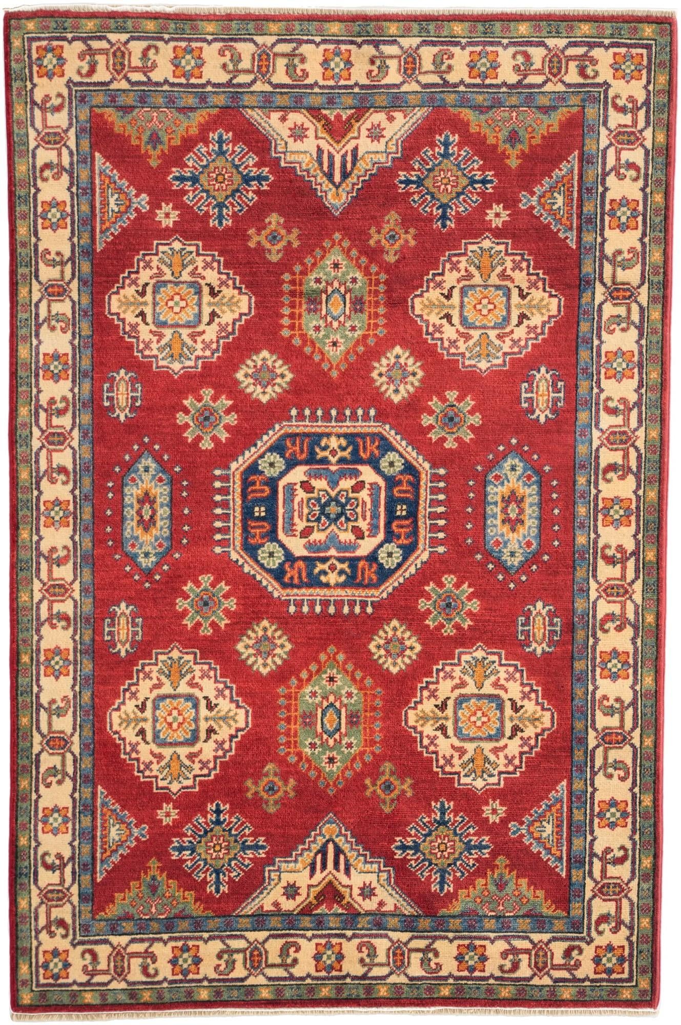 3' 11 x 5' 11 Hand Knotted Kazak Rug