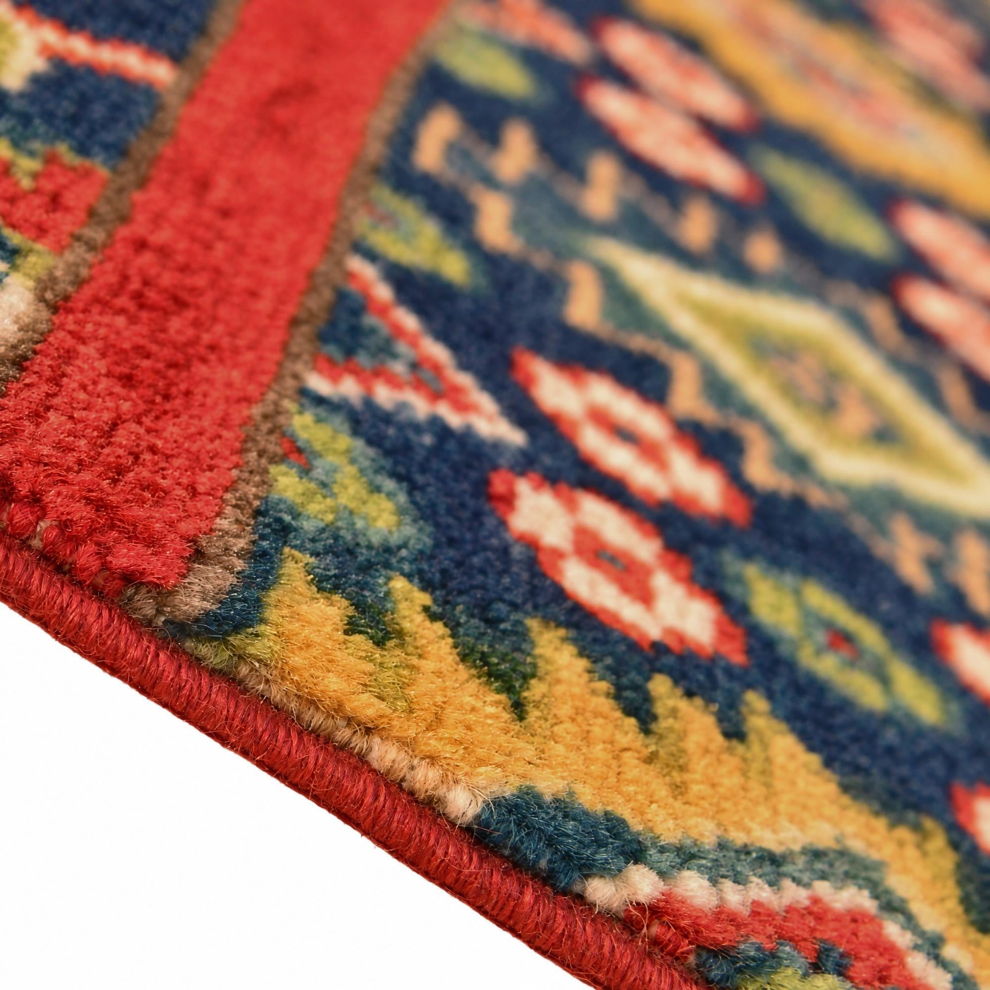 100cm x 150cm Handgeknüpft Kazak Teppich