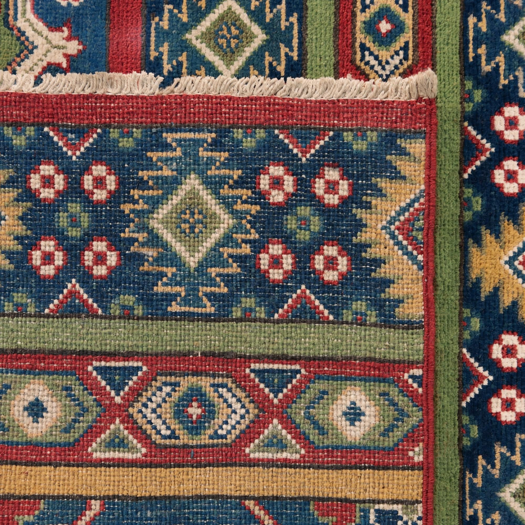 100cm x 150cm Handgeknüpft Kazak Teppich