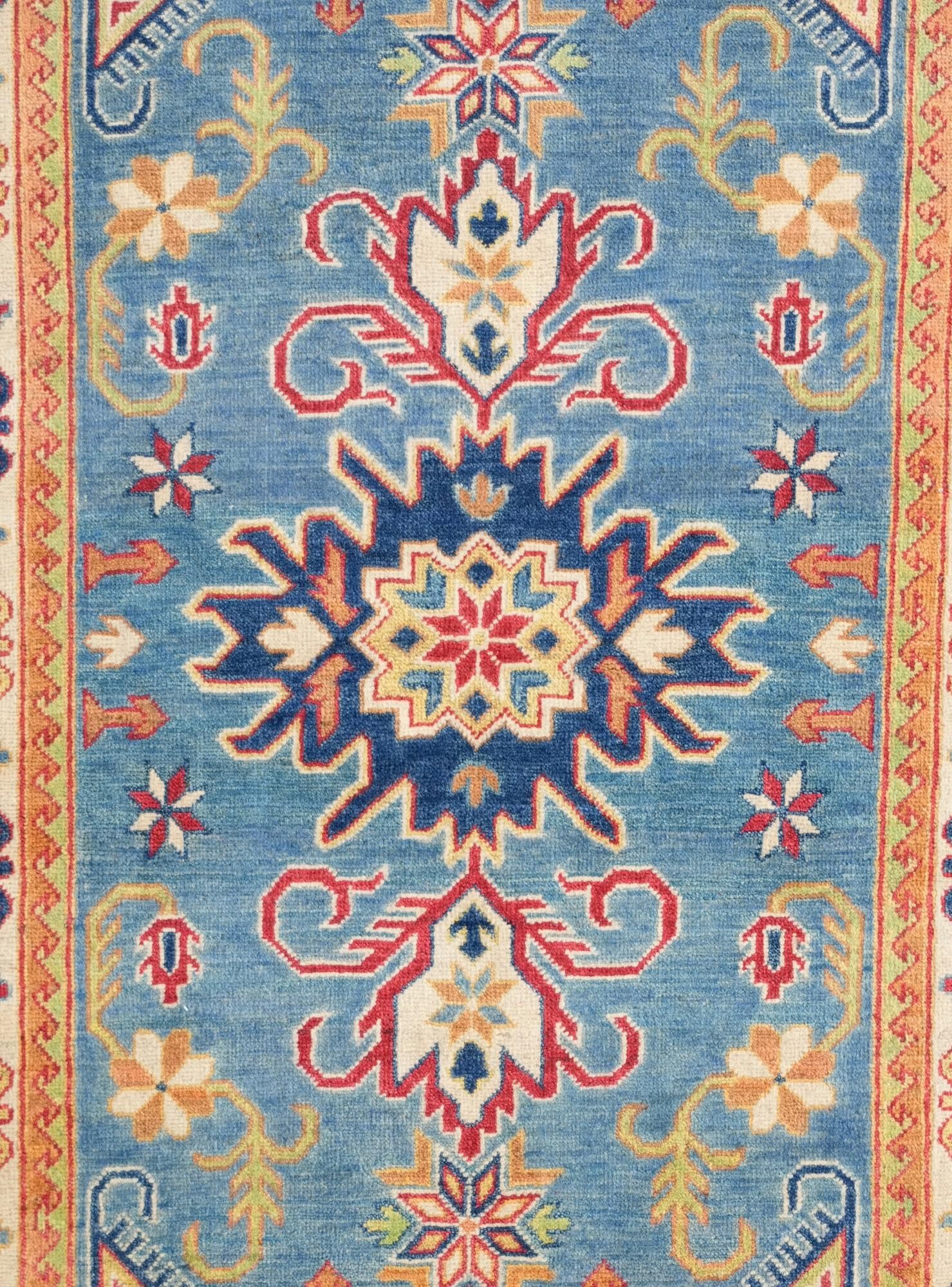 3' 5 x 4' 10 Hand Knotted Kazak Rug