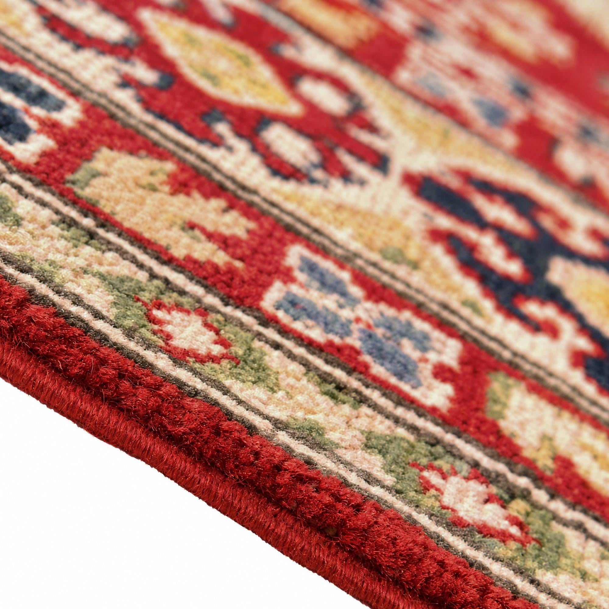 155cm x 220cm Hand Knotted Kazak Rug