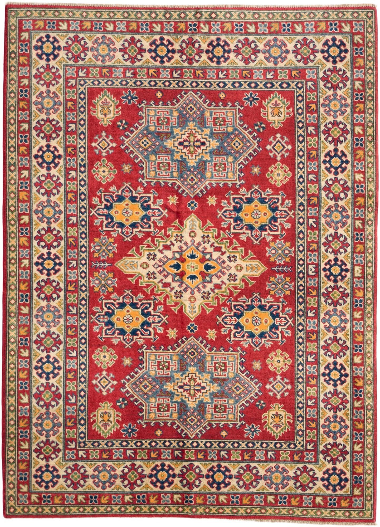 5' 2 x 7' 2 Hand Knotted Kazak Rug