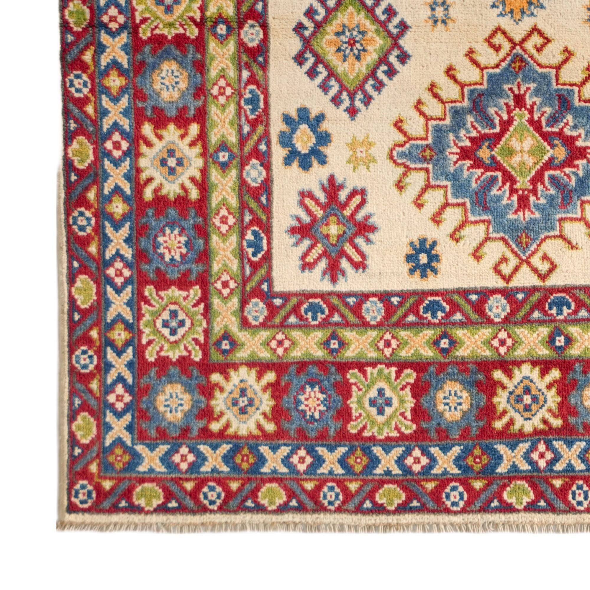 Detail image 7 of 12: 3' 10 x 6' 1 Hand Knotted Kazak Rug