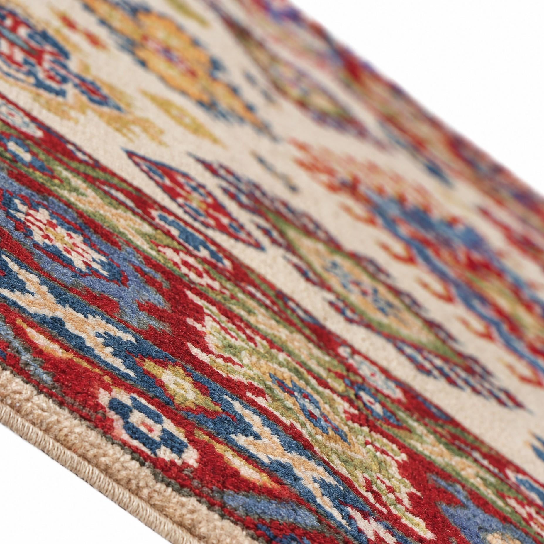 Detail image 8 of 12: 3' 10 x 6' 1 Hand Knotted Kazak Rug