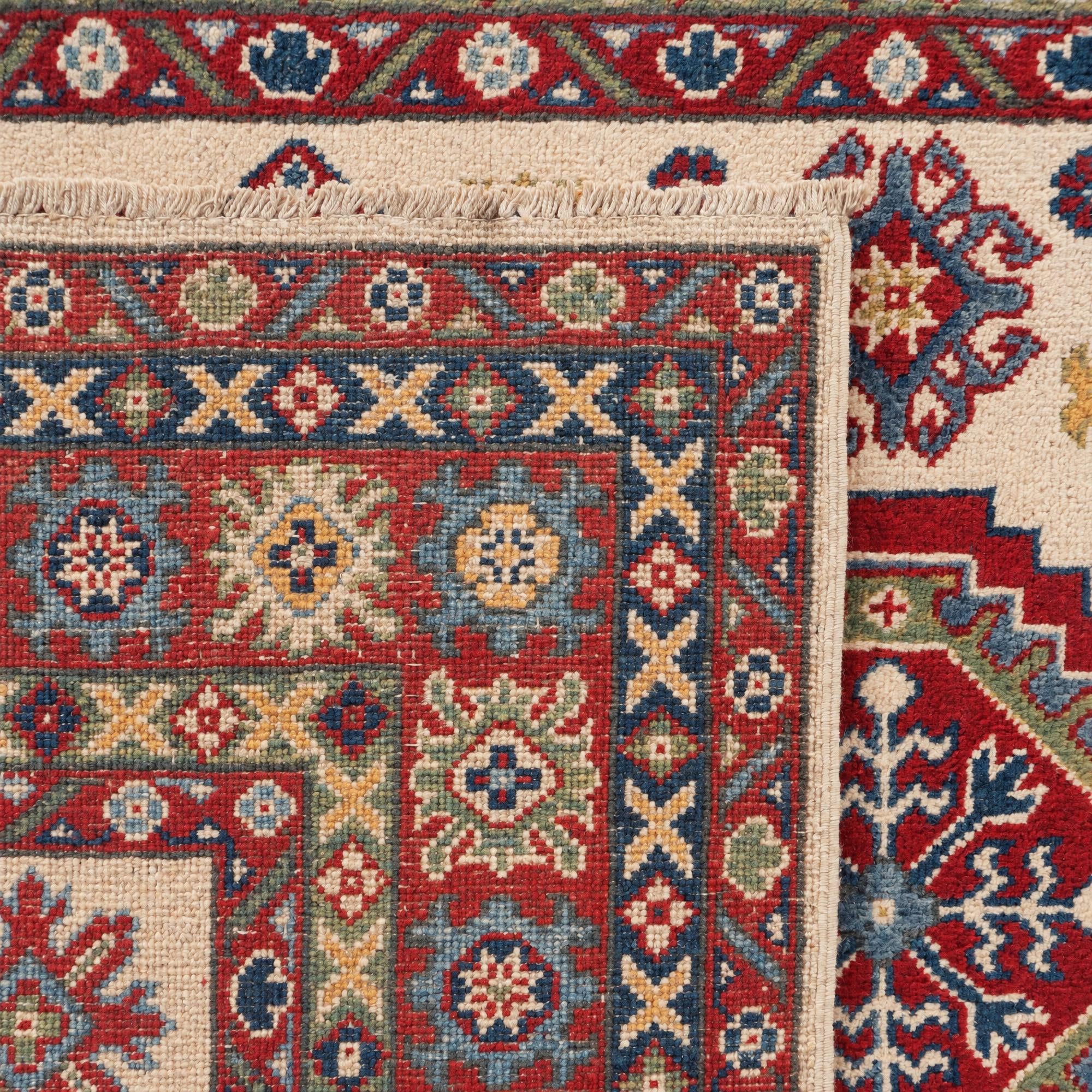 Detail image 12 of 12: 3' 10 x 6' 1 Hand Knotted Kazak Rug
