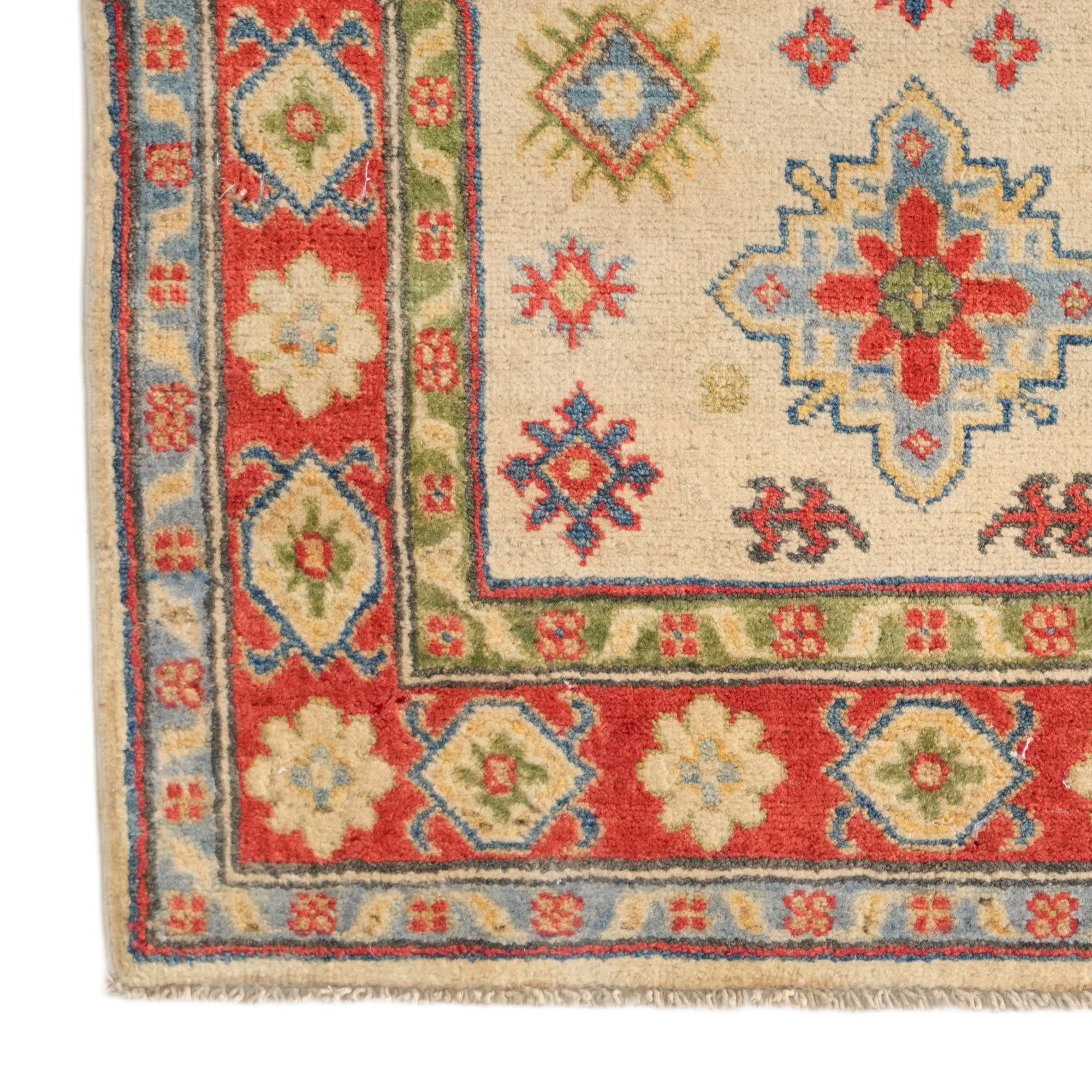 2' 9 x 4' 3 Hand Knotted Kazak Rug