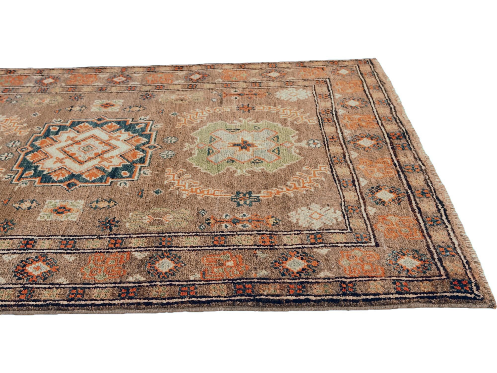 2' 9 x 4' Hand Knotted Kazak Rug