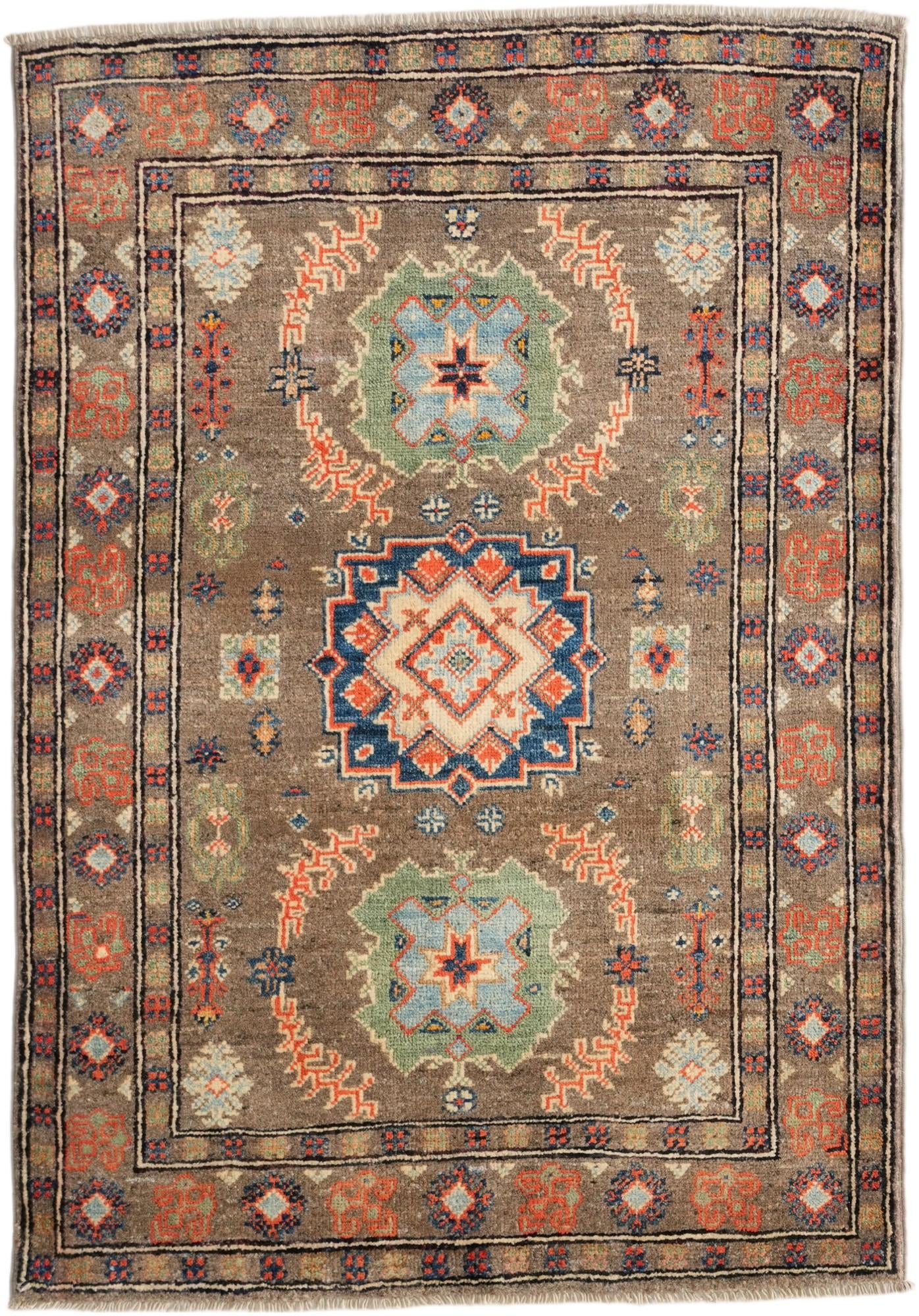 2' 9 x 4' Hand Knotted Kazak Rug