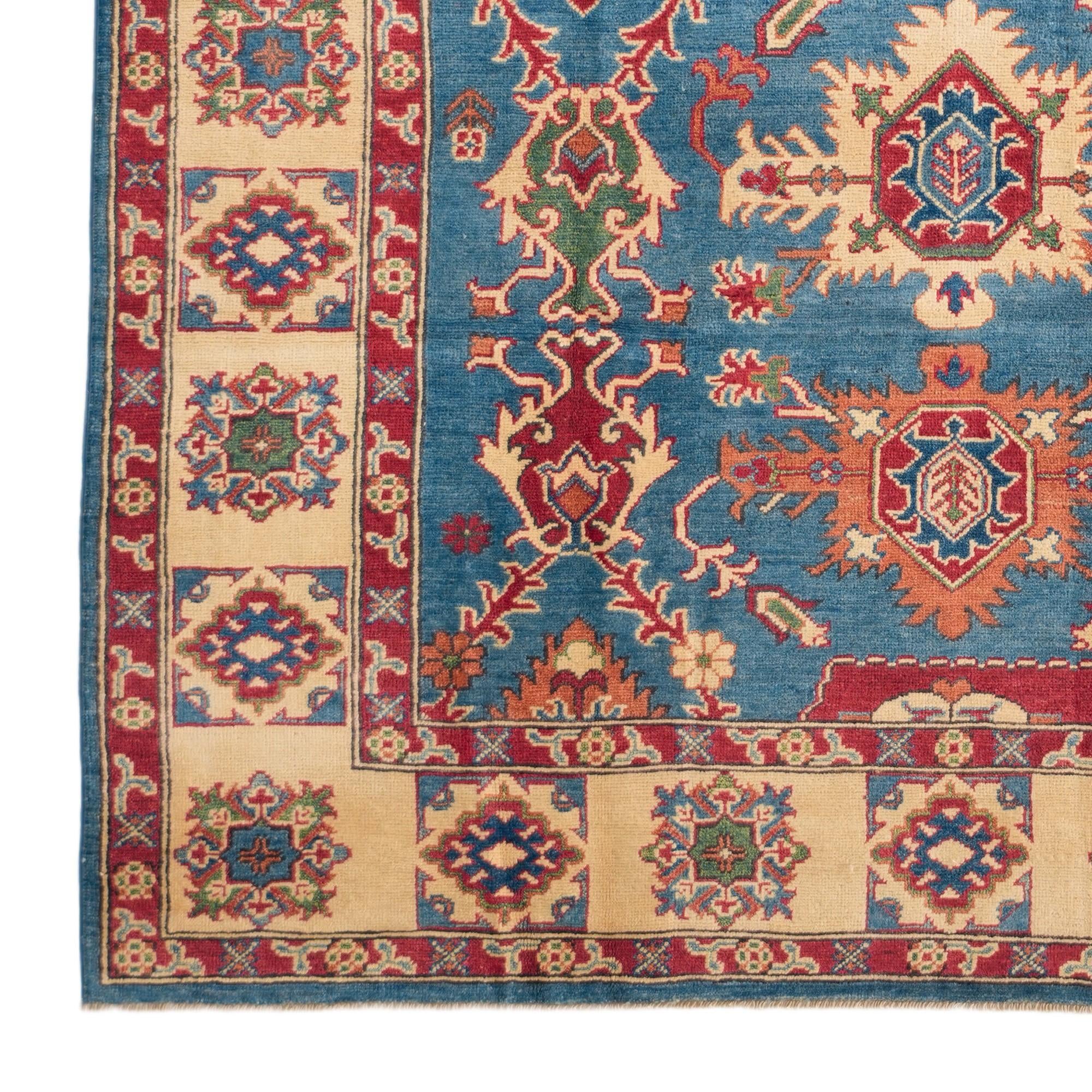 190cm x 270cm anudado a mano Kazak Alfombra
