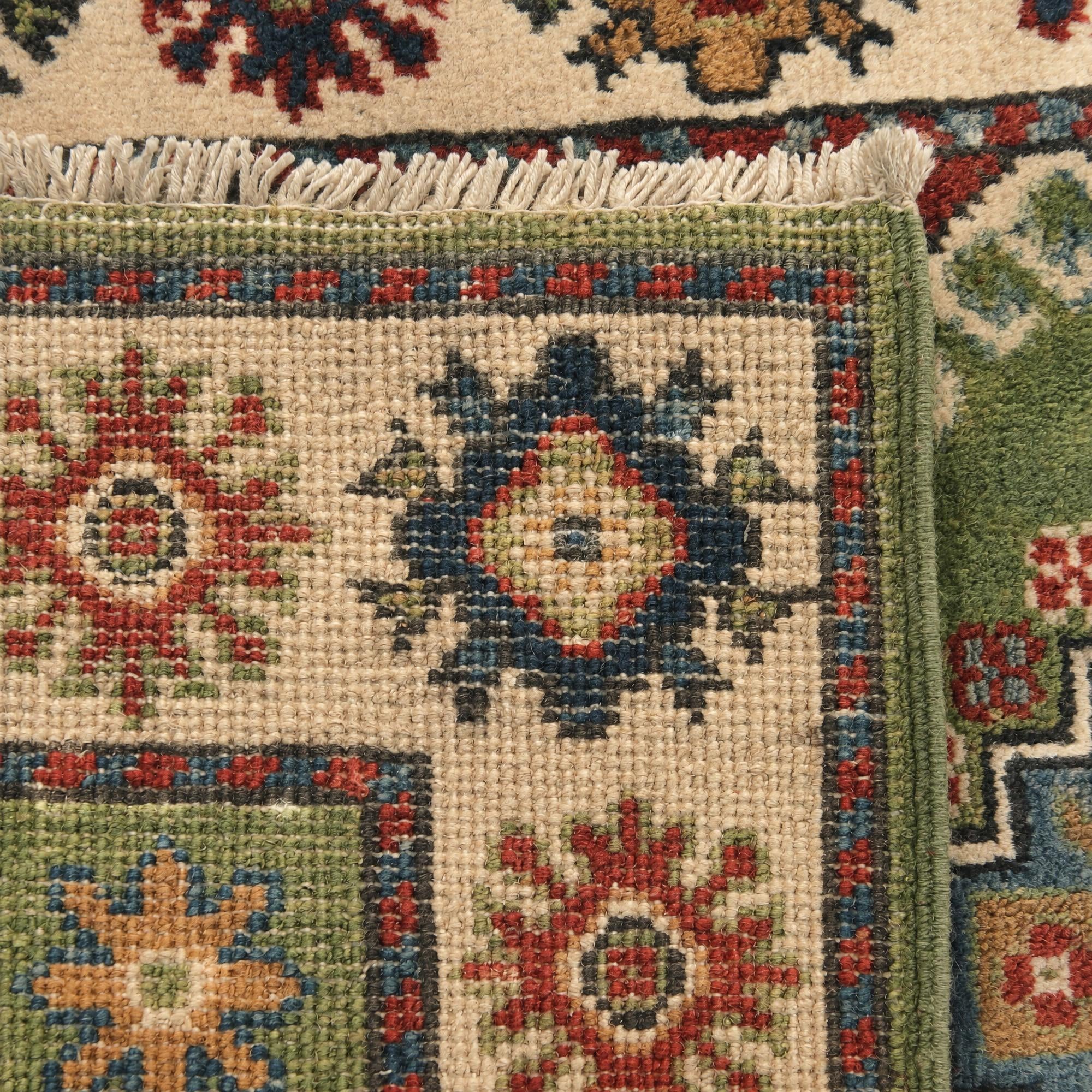 60cm x 90cm Hand Knotted Kazak Rug