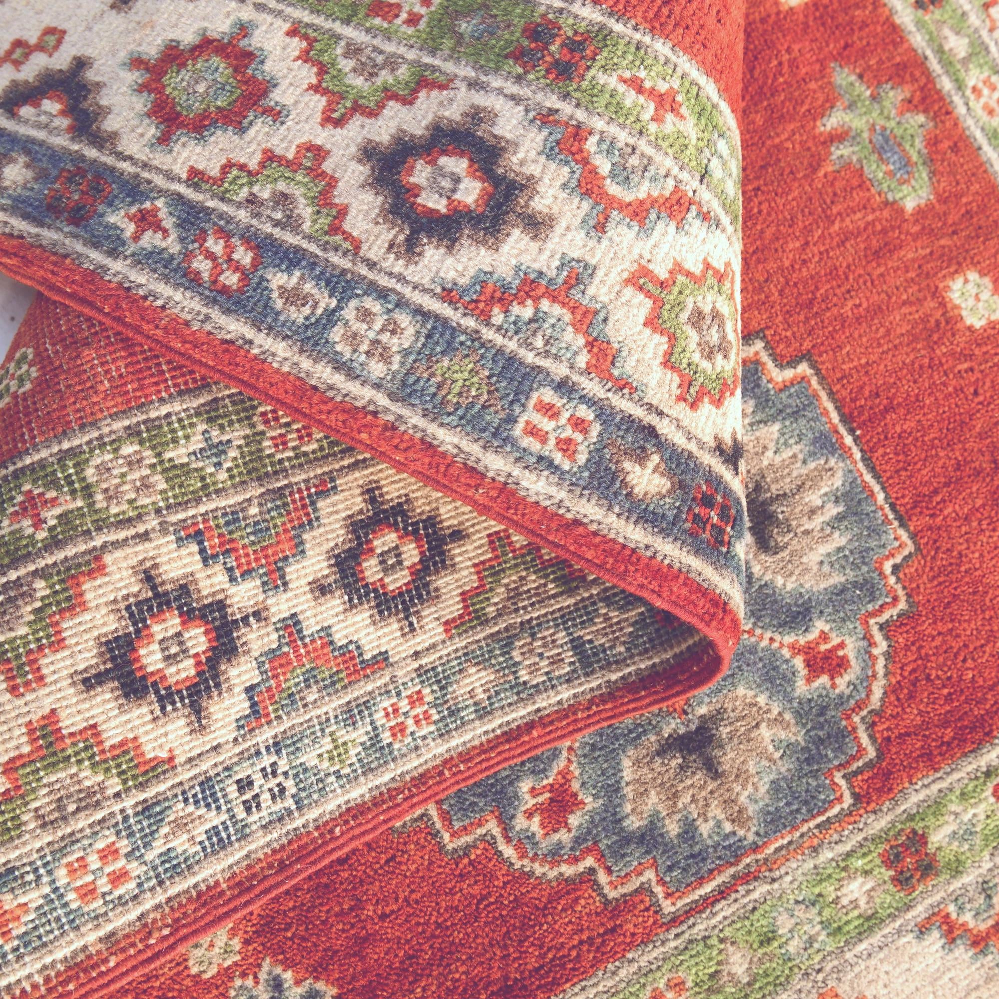2' 11 x 4' 3 Hand Knotted Kazak Rug