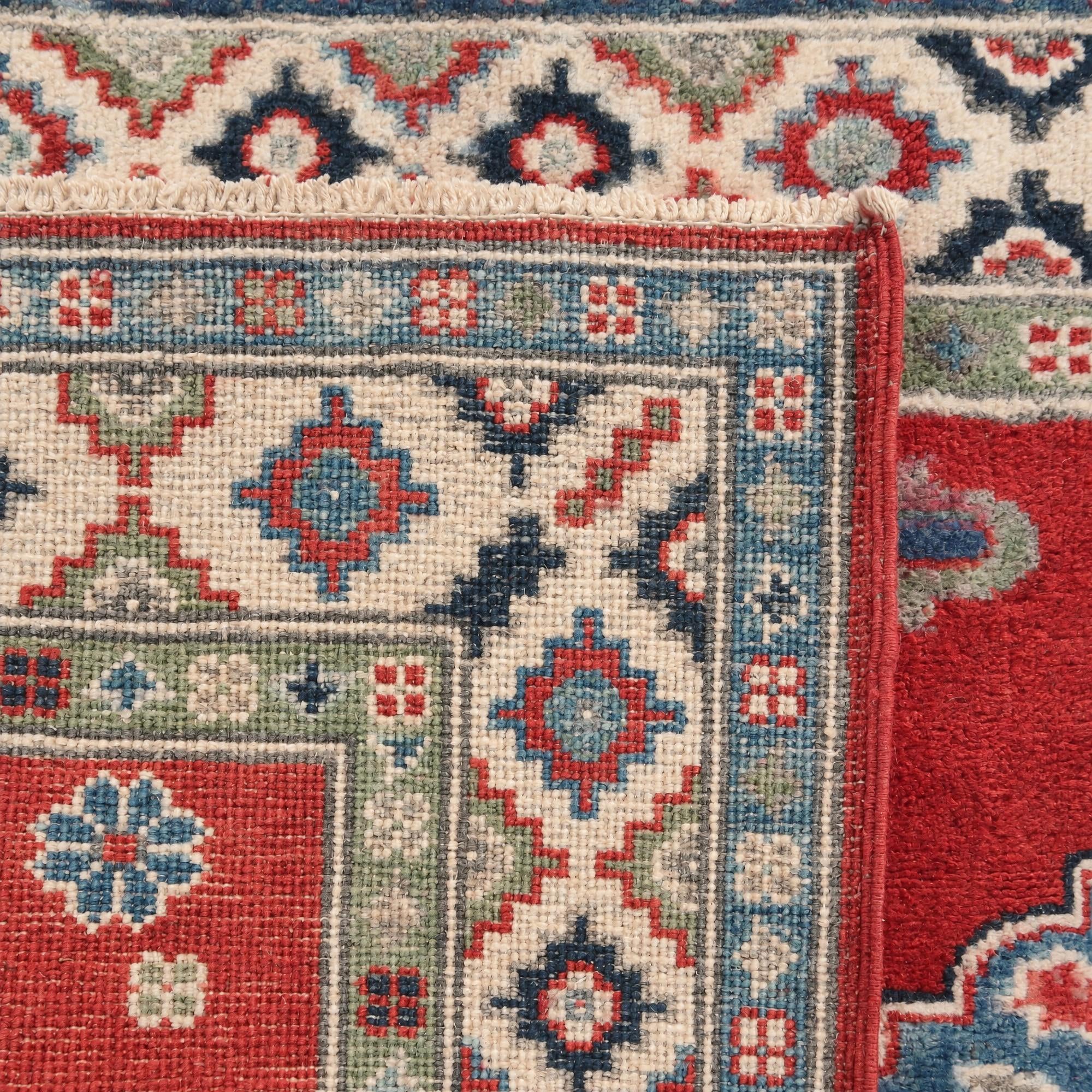 2' 11 x 4' 3 Hand Knotted Kazak Rug