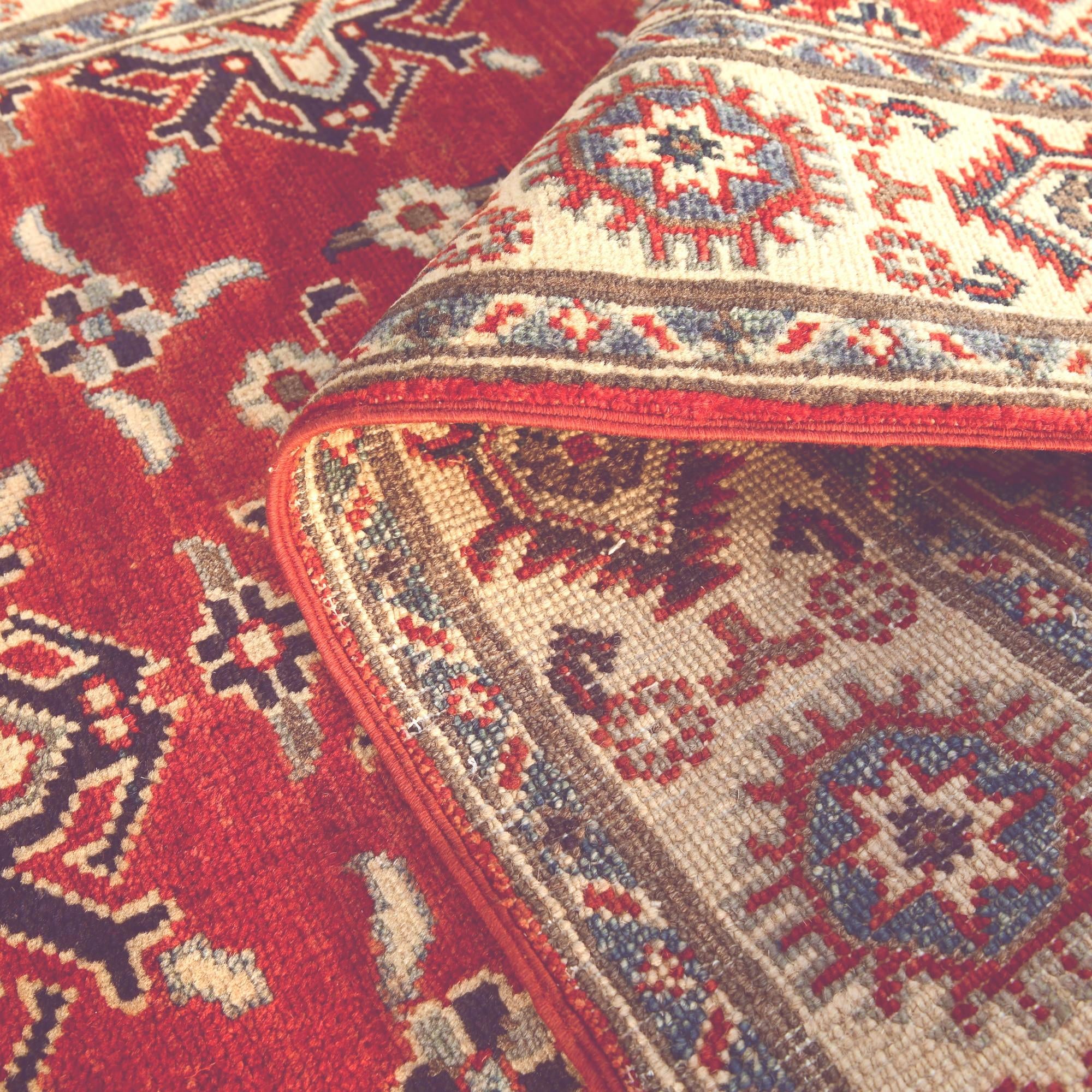 3' 6 x 4' 11 Hand Knotted Kazak Rug