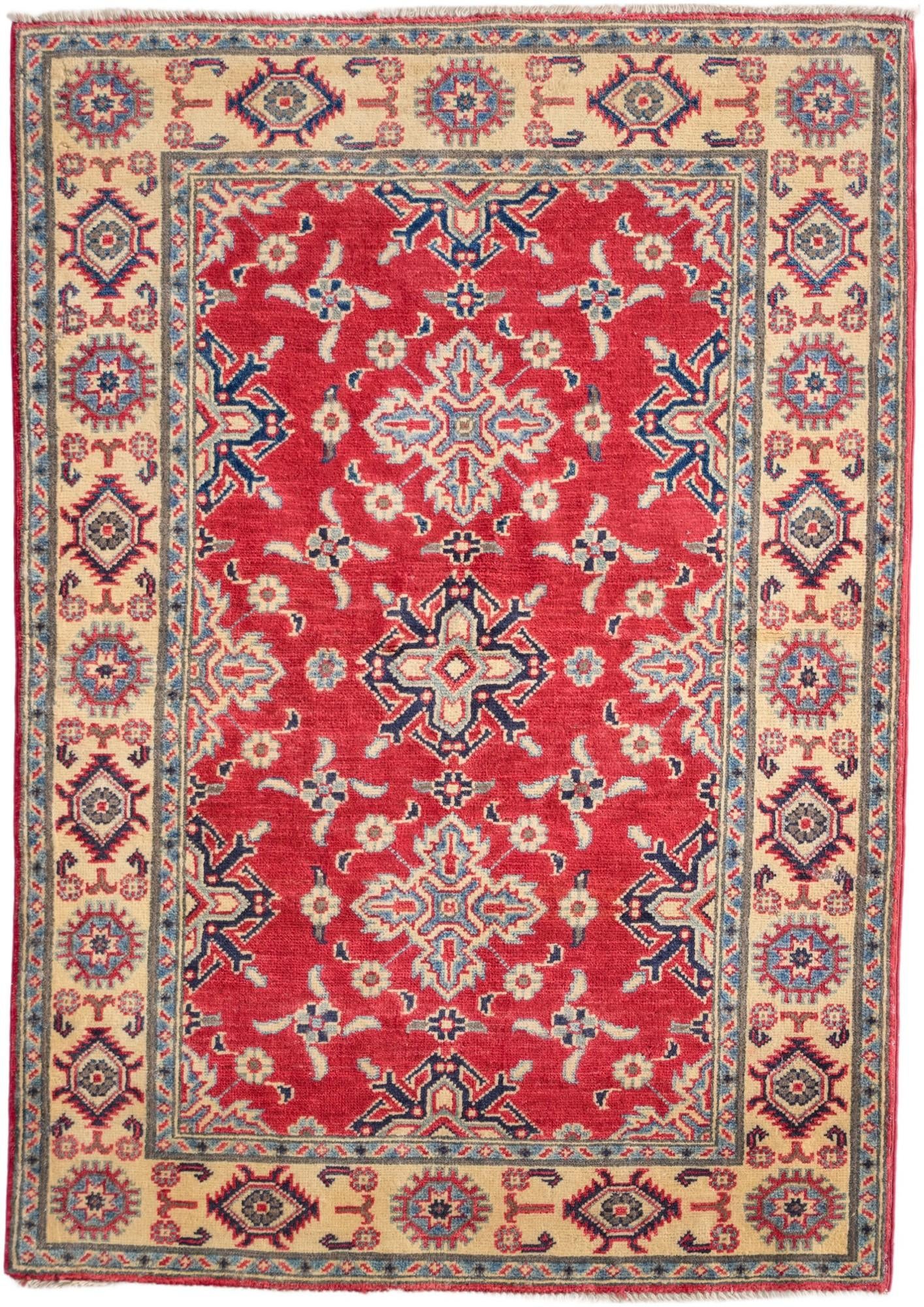 3' 6 x 4' 11 Hand Knotted Kazak Rug