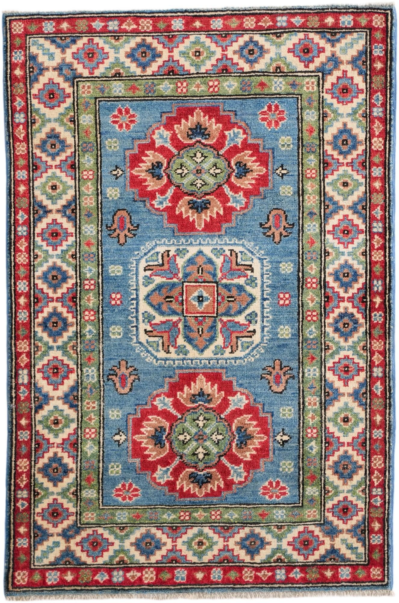2' 9 x 4' 2 Hand Knotted Kazak Rug