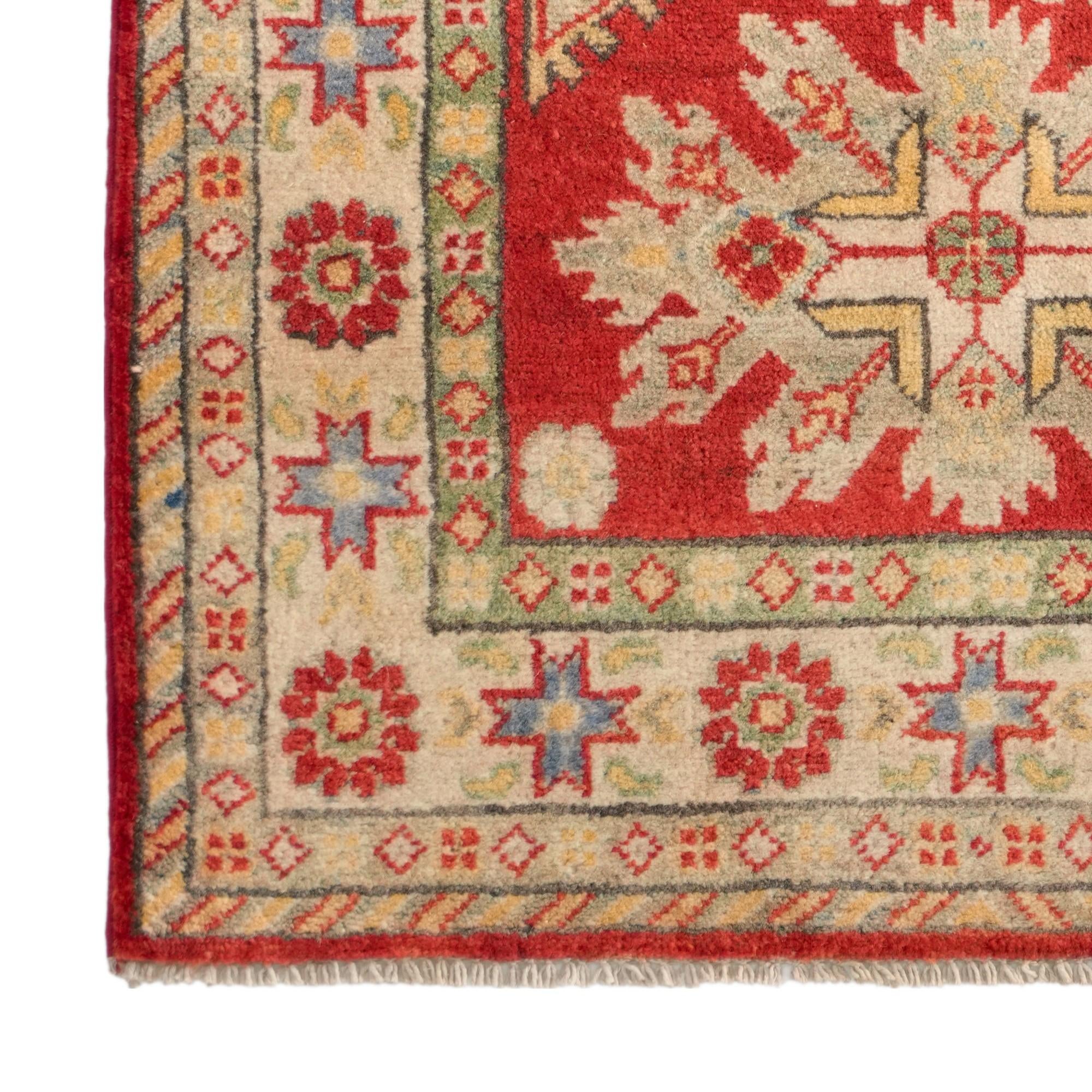 80cm x 125cm Handgeknüpft Kazak Teppich