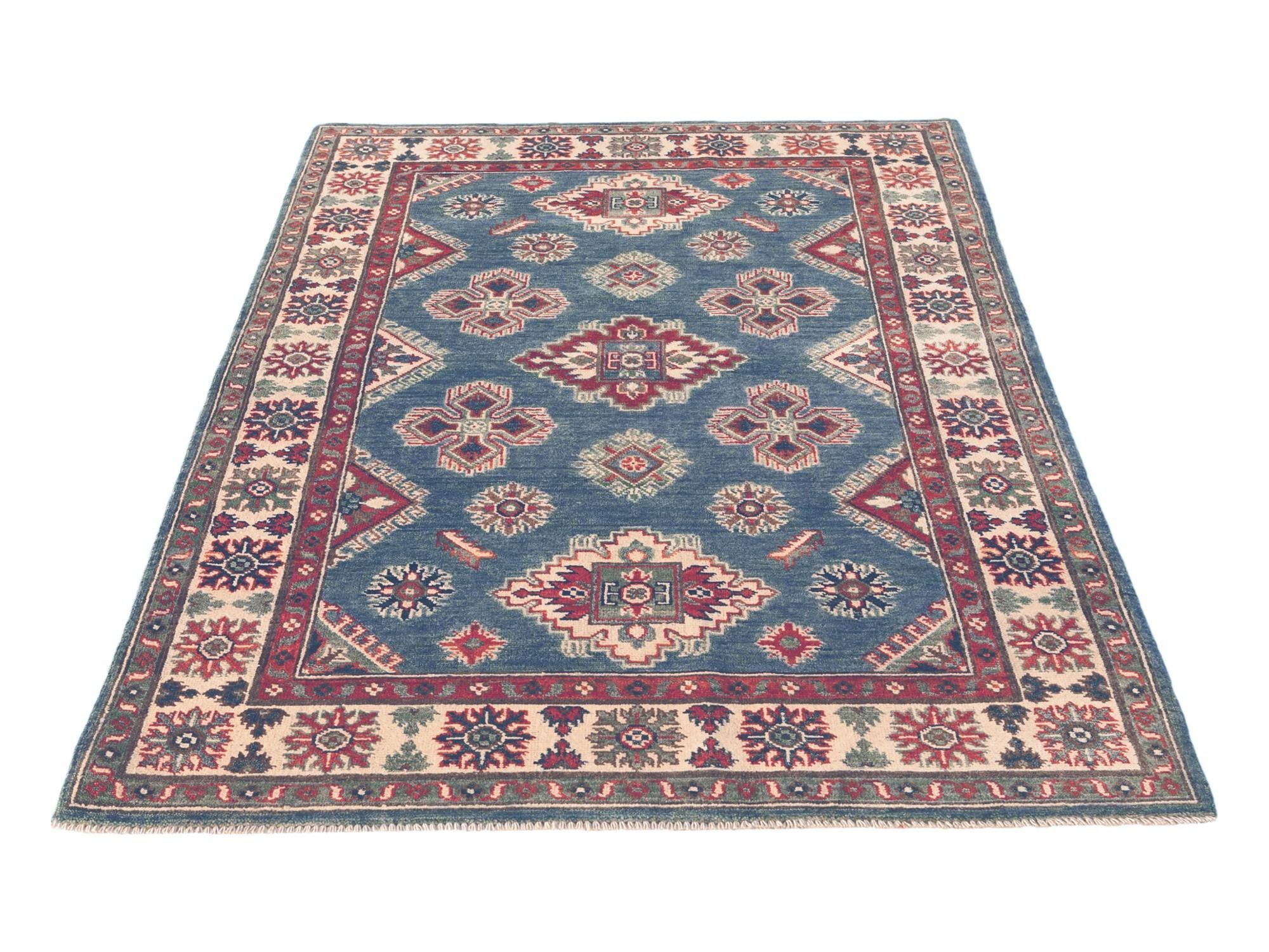 4' 3 x 6' 5 Hand Knotted Kazak Rug