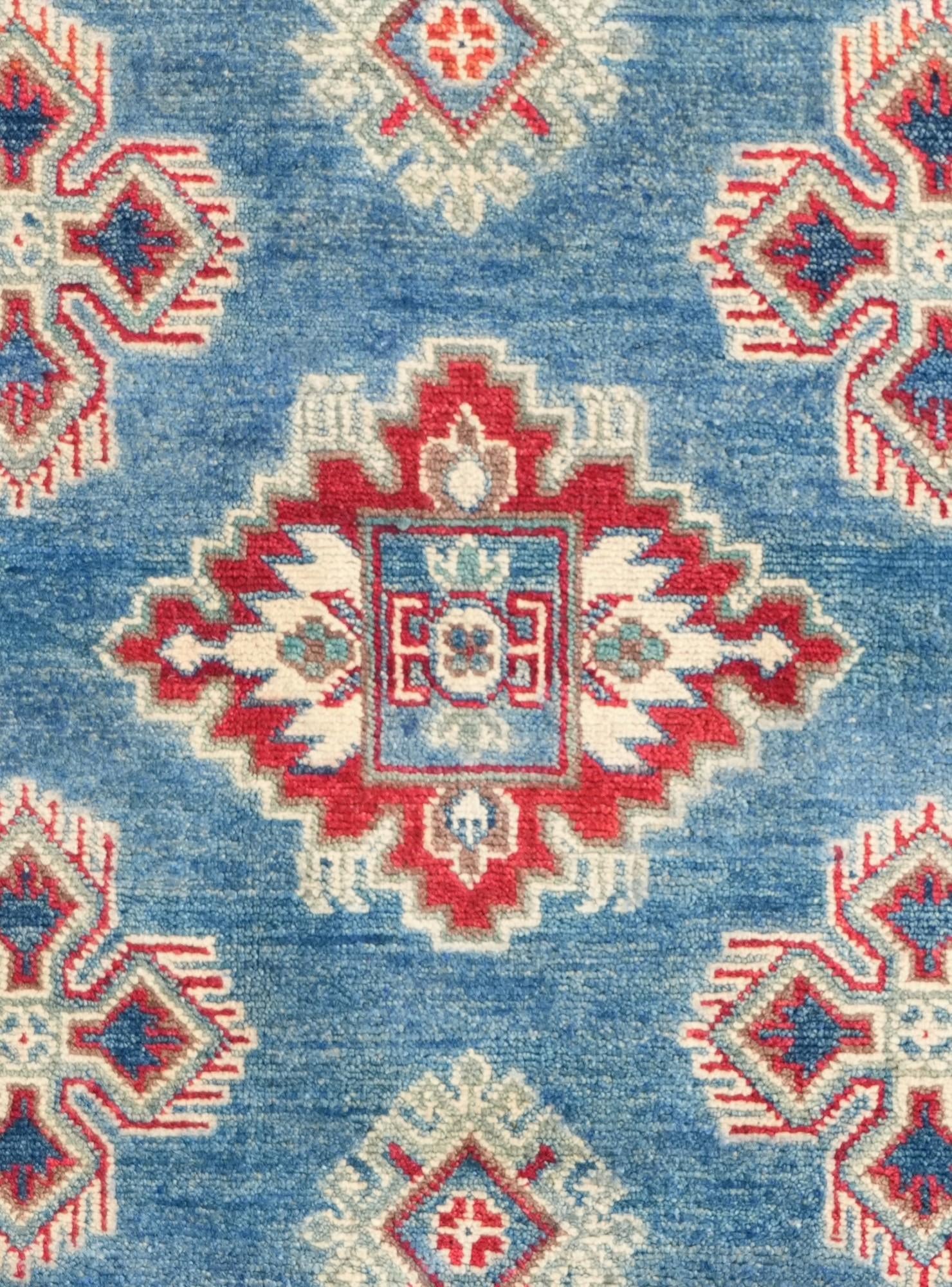4' 3 x 6' 5 Hand Knotted Kazak Rug