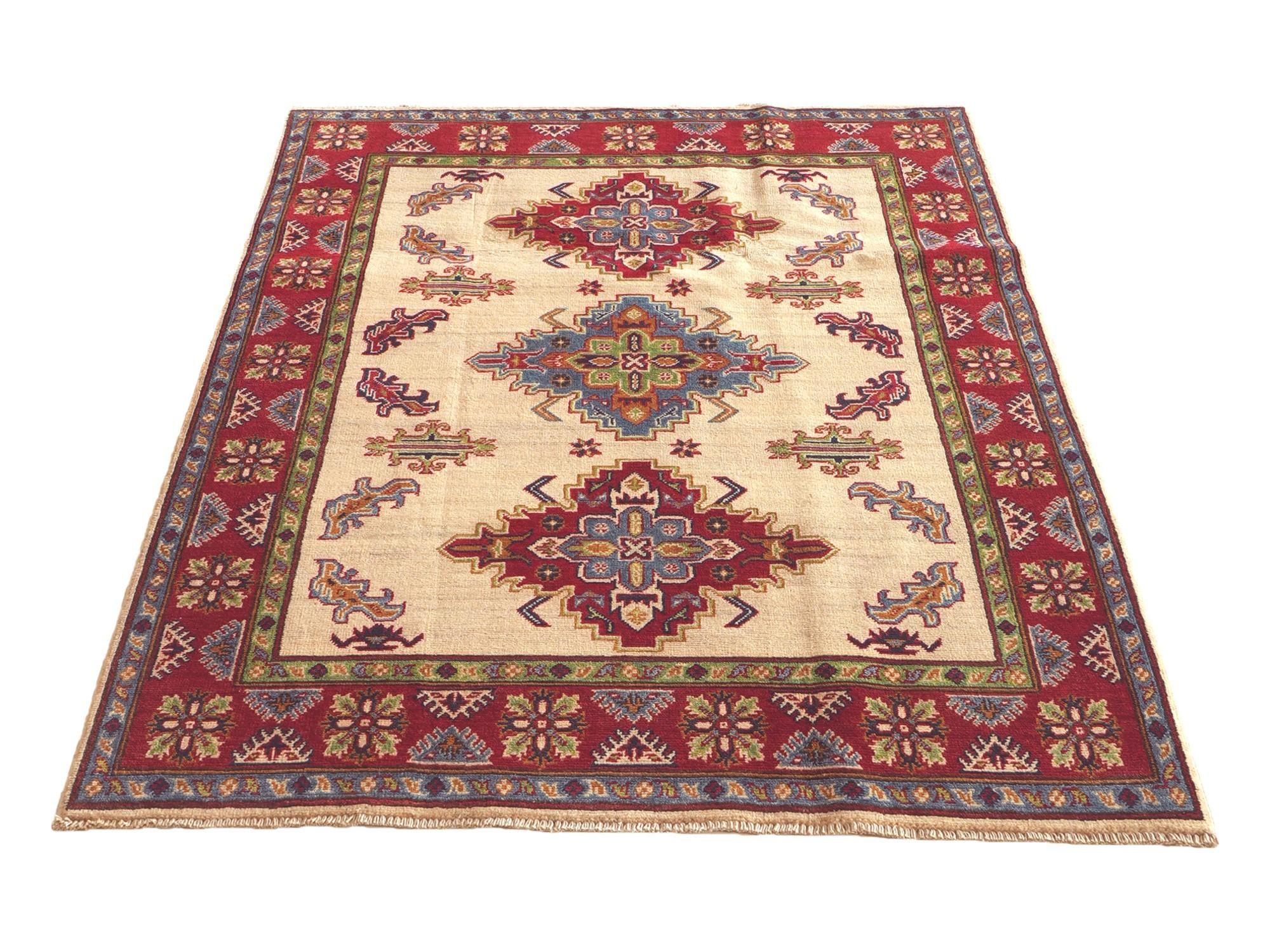 120cm x 180cm Hand Knotted Kazak Rug