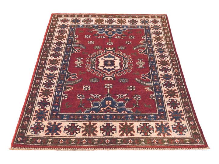 2' 8 x 4' Hand Knotted Kazak Rug