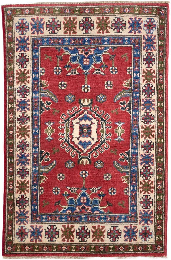 2' 8 x 4' Hand Knotted Kazak Rug