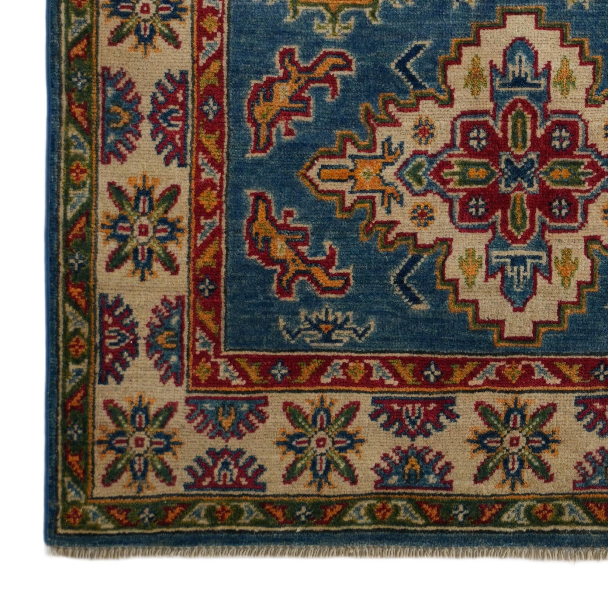 3' 5 x 5' 2 Hand Knotted Kazak Rug