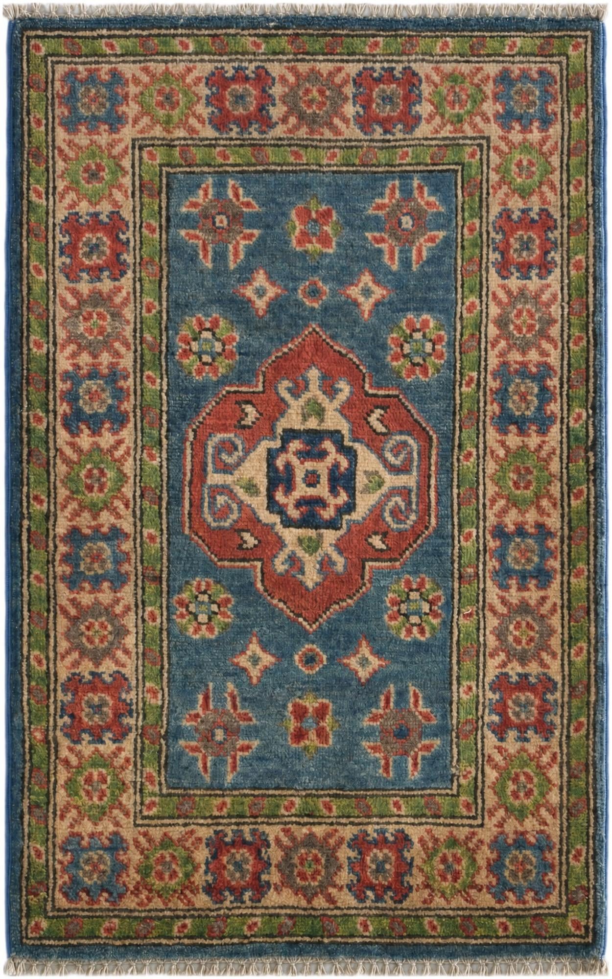 1' 11 x 3' 1 Hand Knotted Kazak Rug