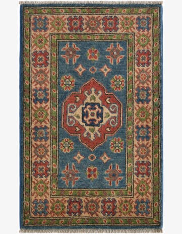 1' 11 x 3' 1 Hand Knotted Kazak Rug