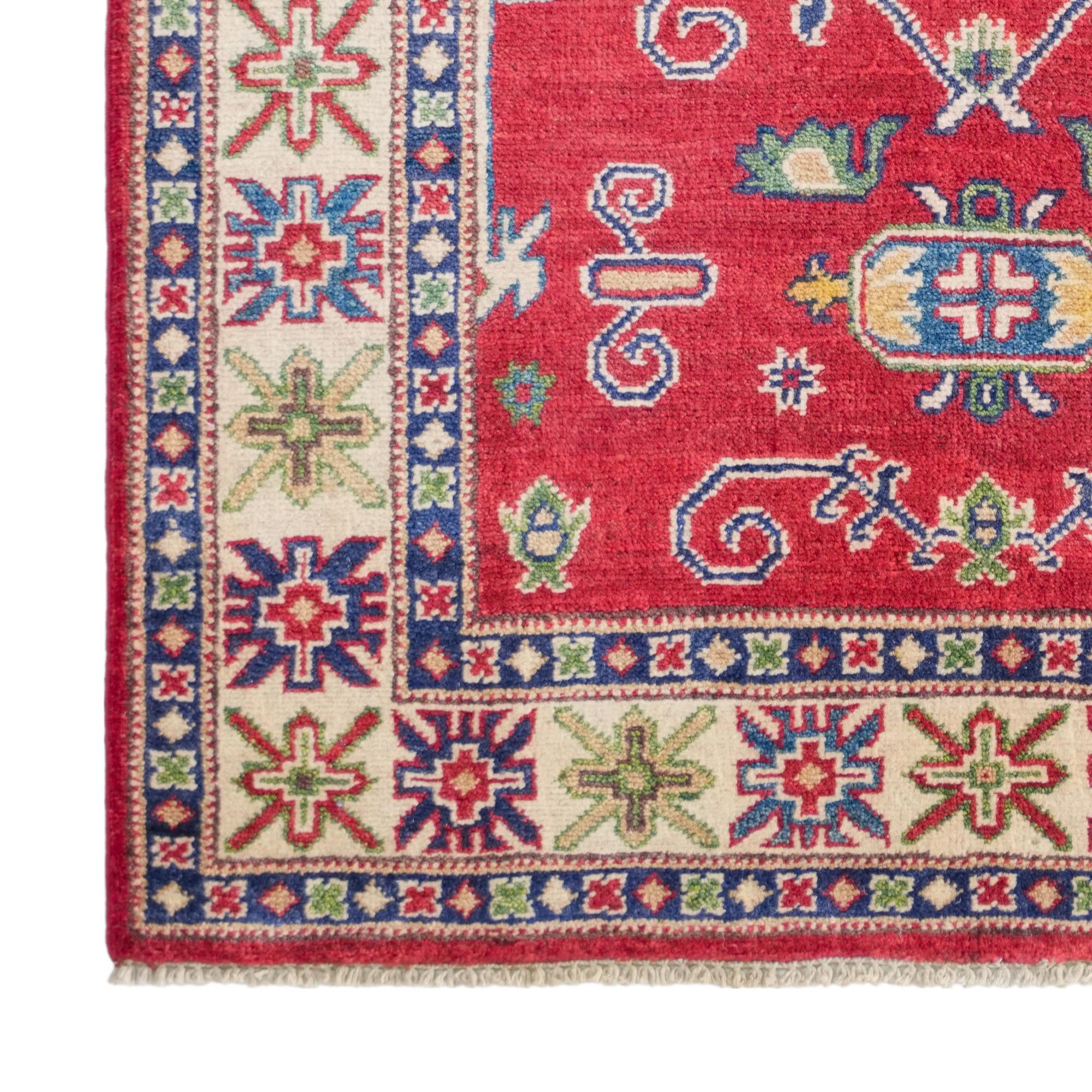 100cm x 155cm Hand Knotted Kazak Rug