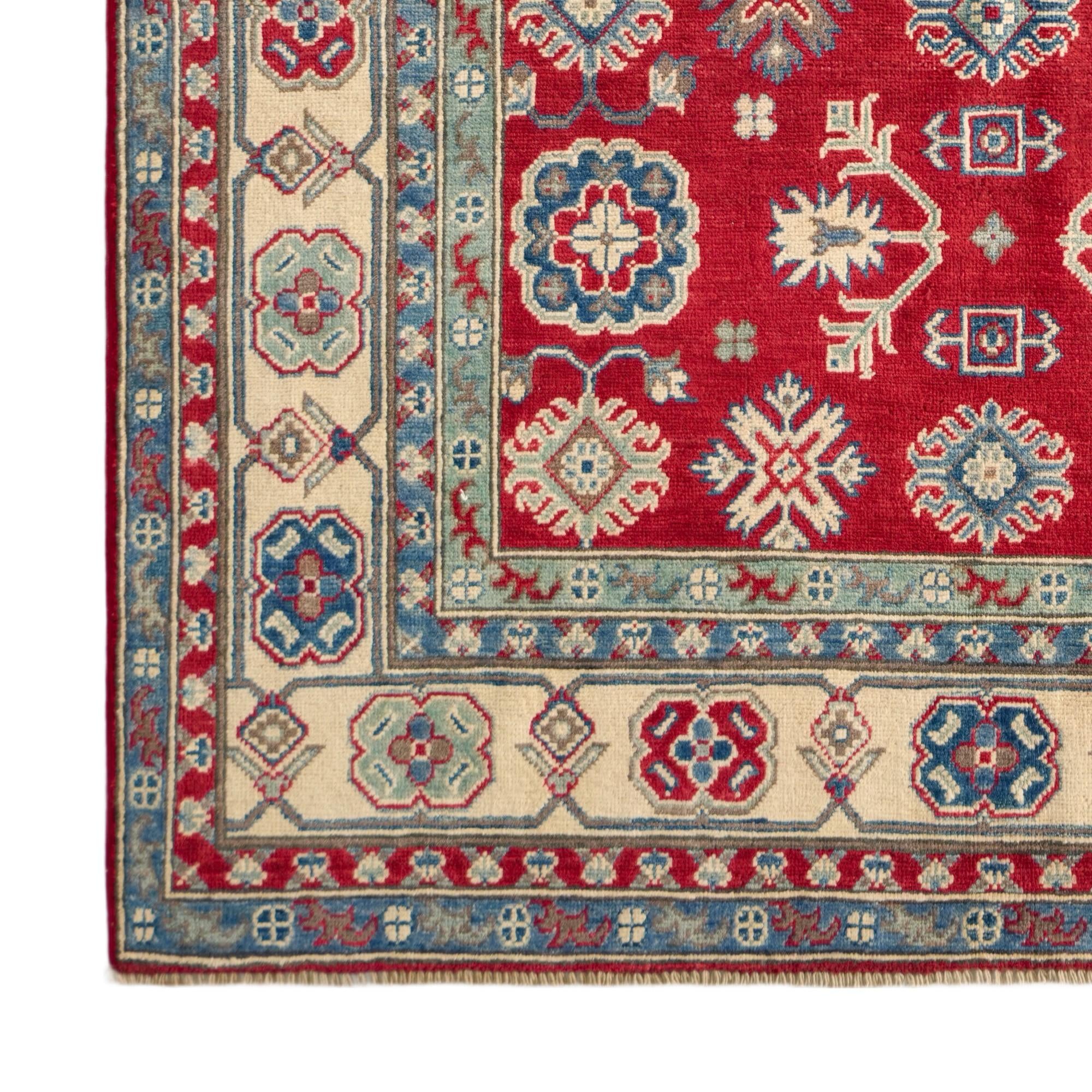 155cm x 215cm Hand Knotted Kazak Rug