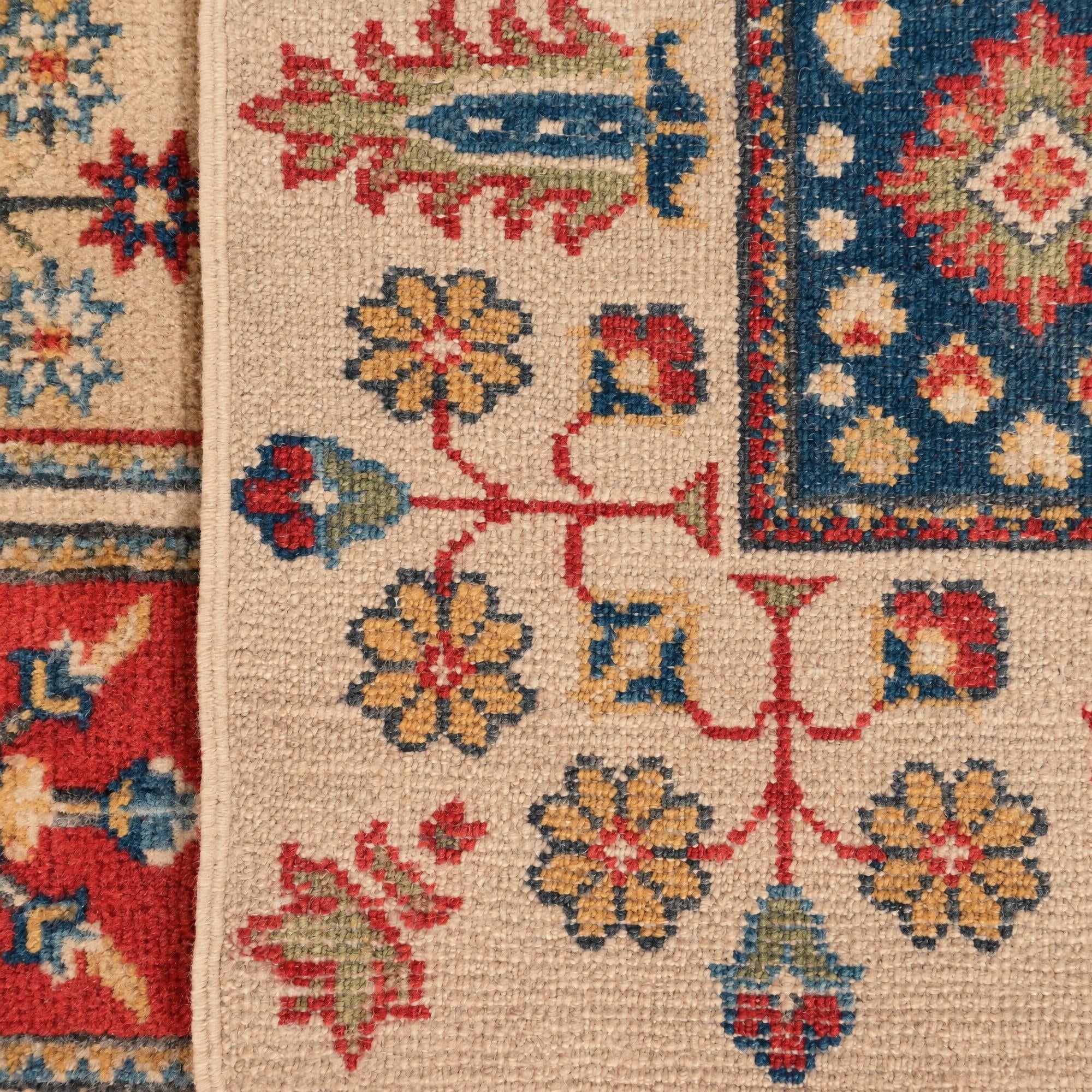 Detail image 11 of 11: 2' 9 x 4' 5 Hand Knotted Kazak Rug