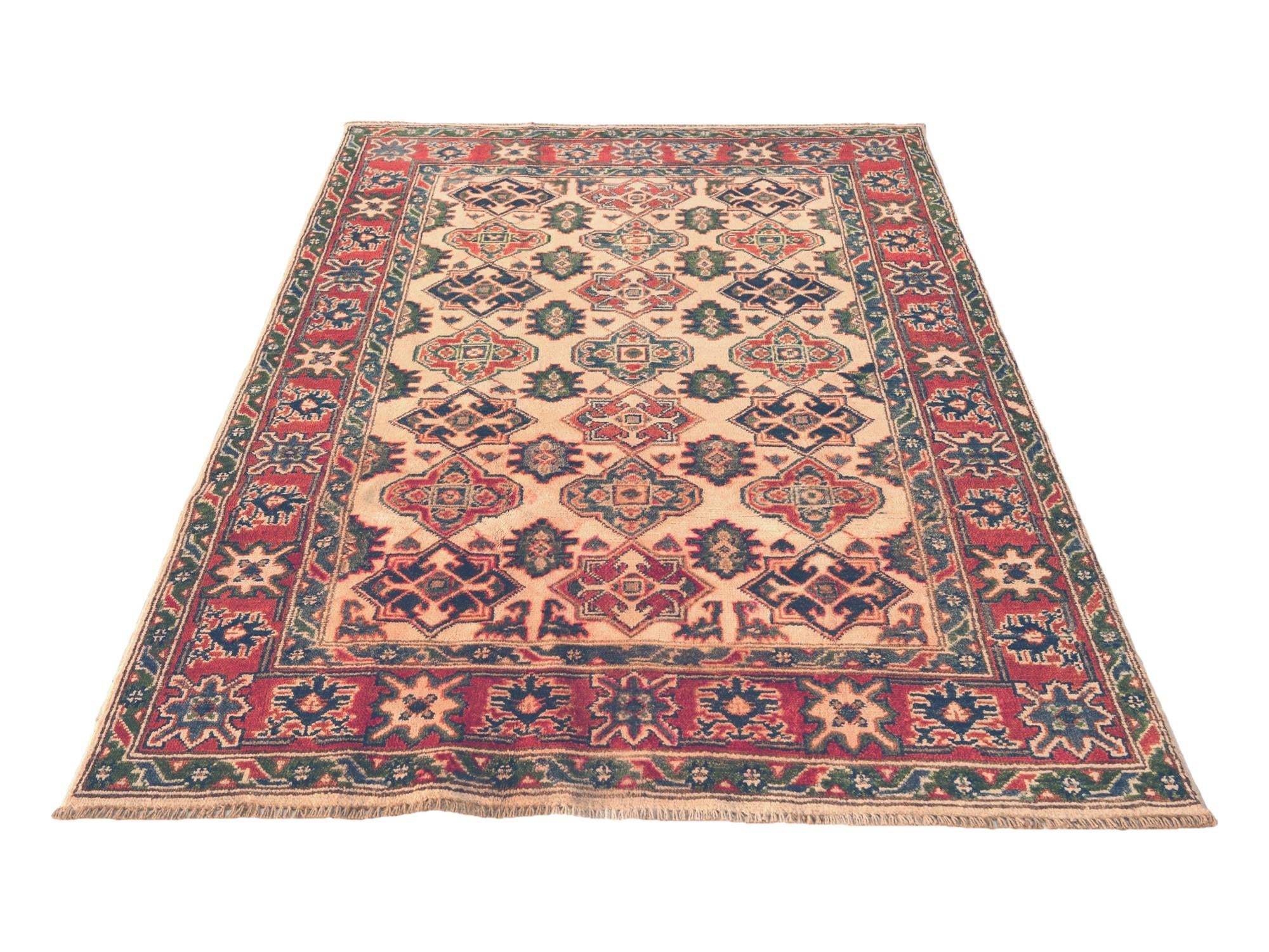 3' 11 x 5' 11 Hand Knotted Kazak Rug