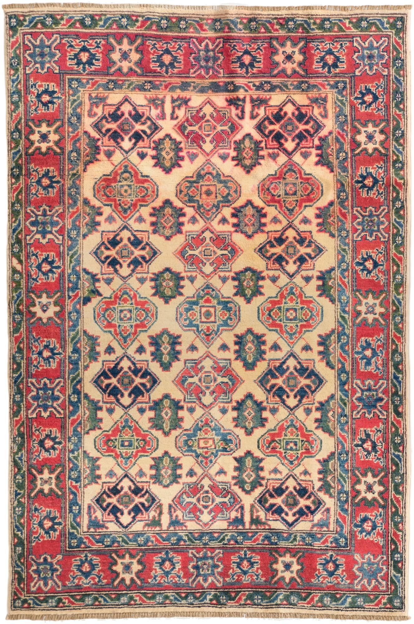 3' 11 x 5' 11 Hand Knotted Kazak Rug