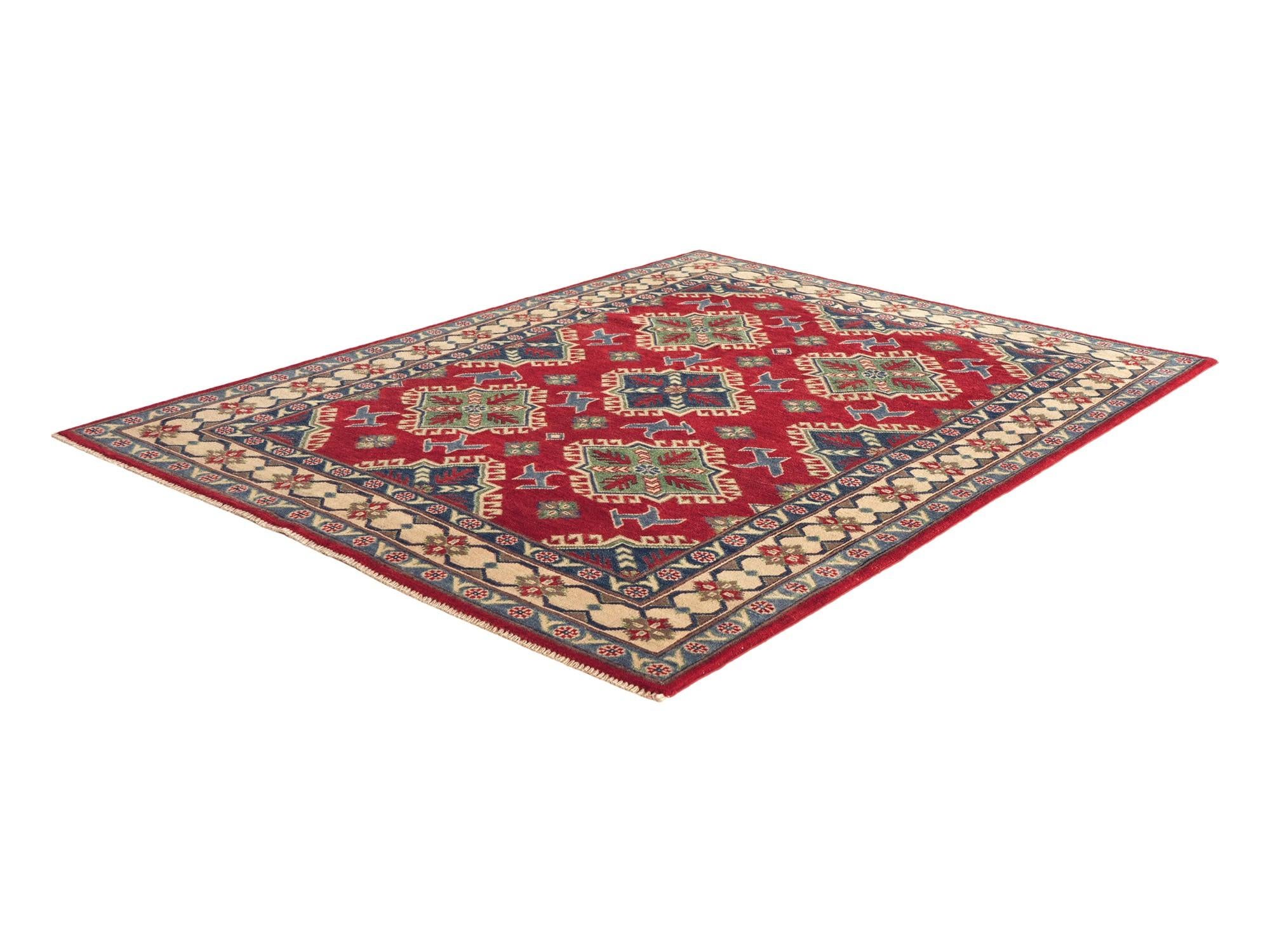 Detail image 4 of 10: 5' 2 x 6' 9 Hand Knotted Kazak Rug