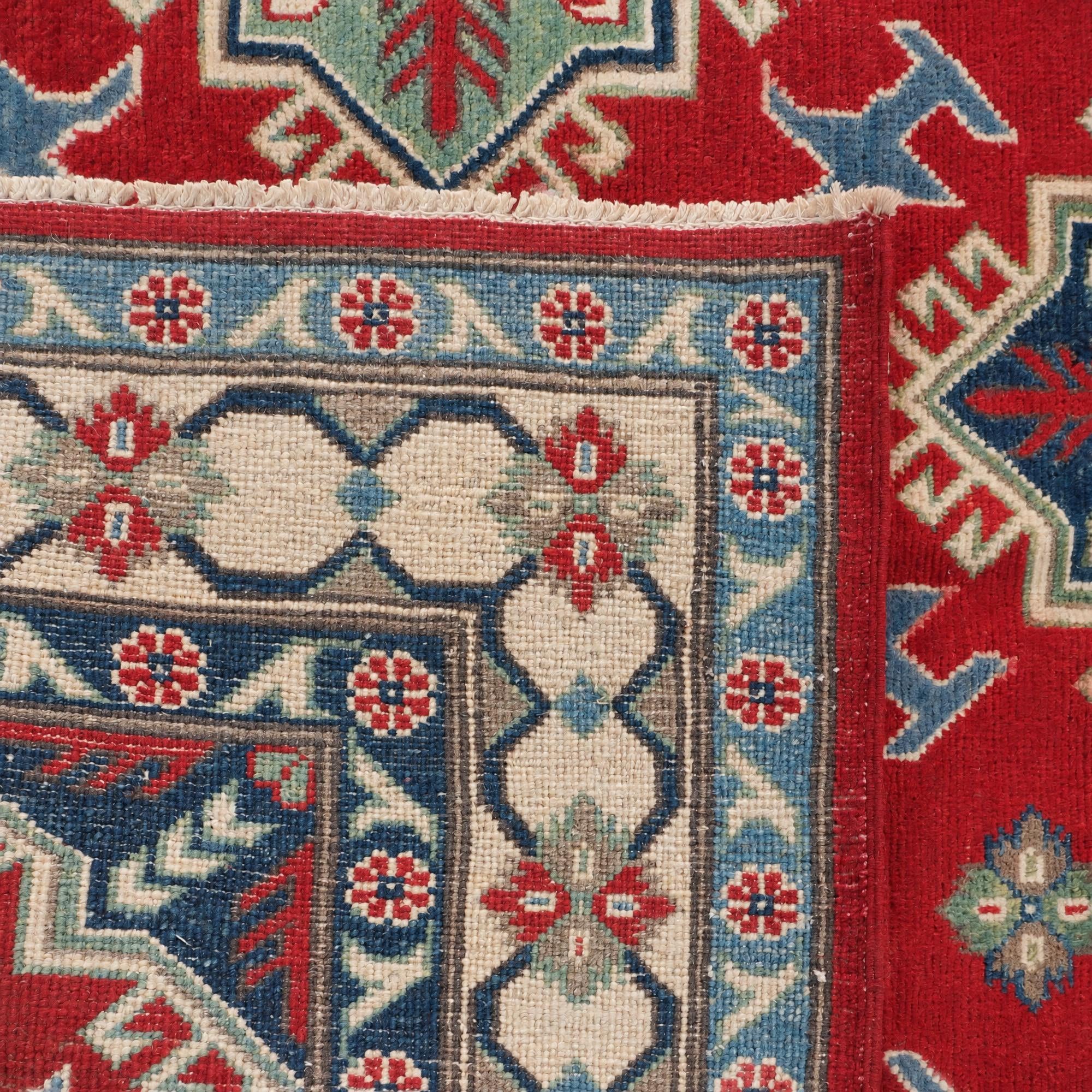 155cm x 205cm Handgeknüpft Kazak Teppich