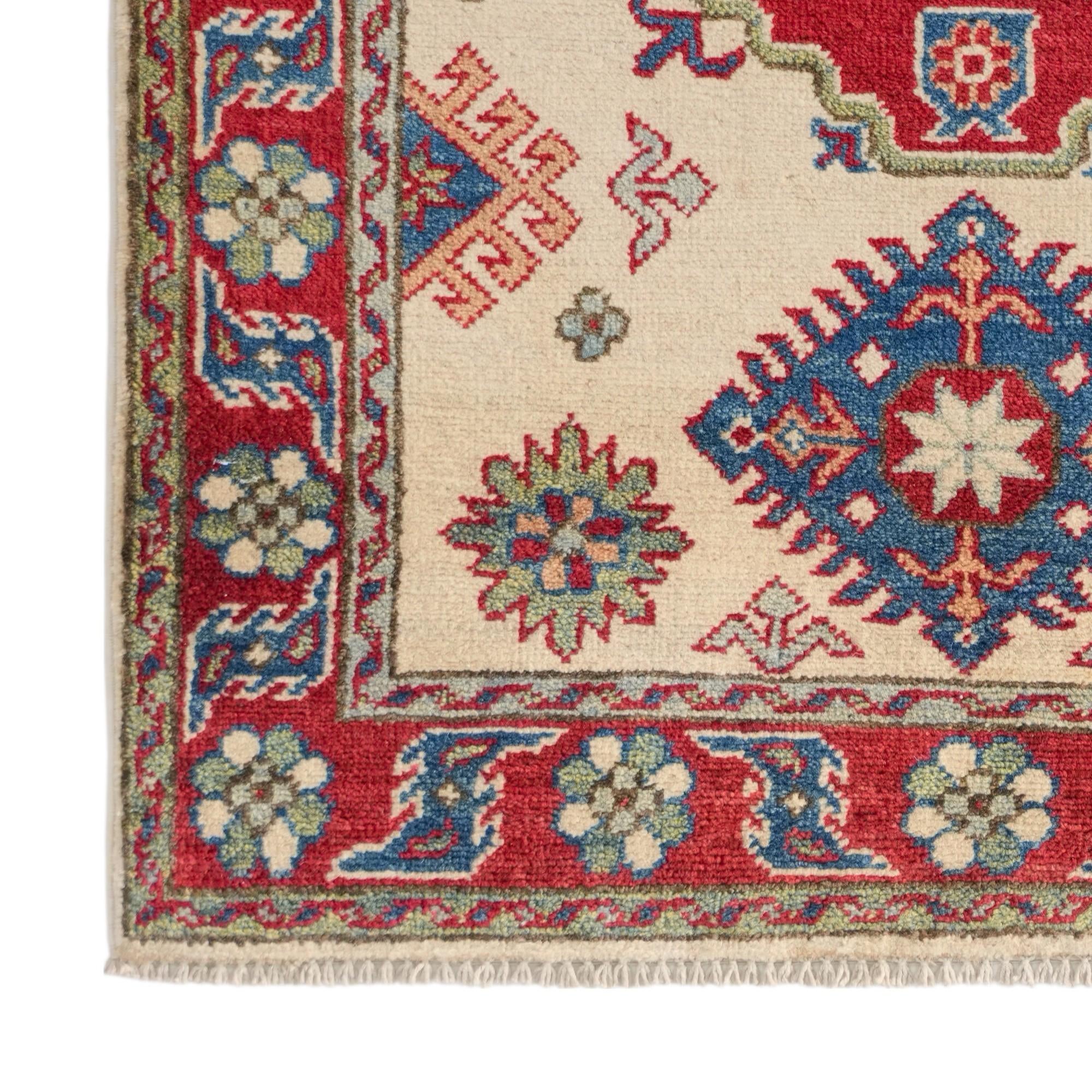 85cm x 120cm Handgeknüpft Kazak Teppich
