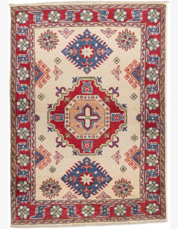 2' 9 x 3' 11 Hand Knotted Kazak Rug